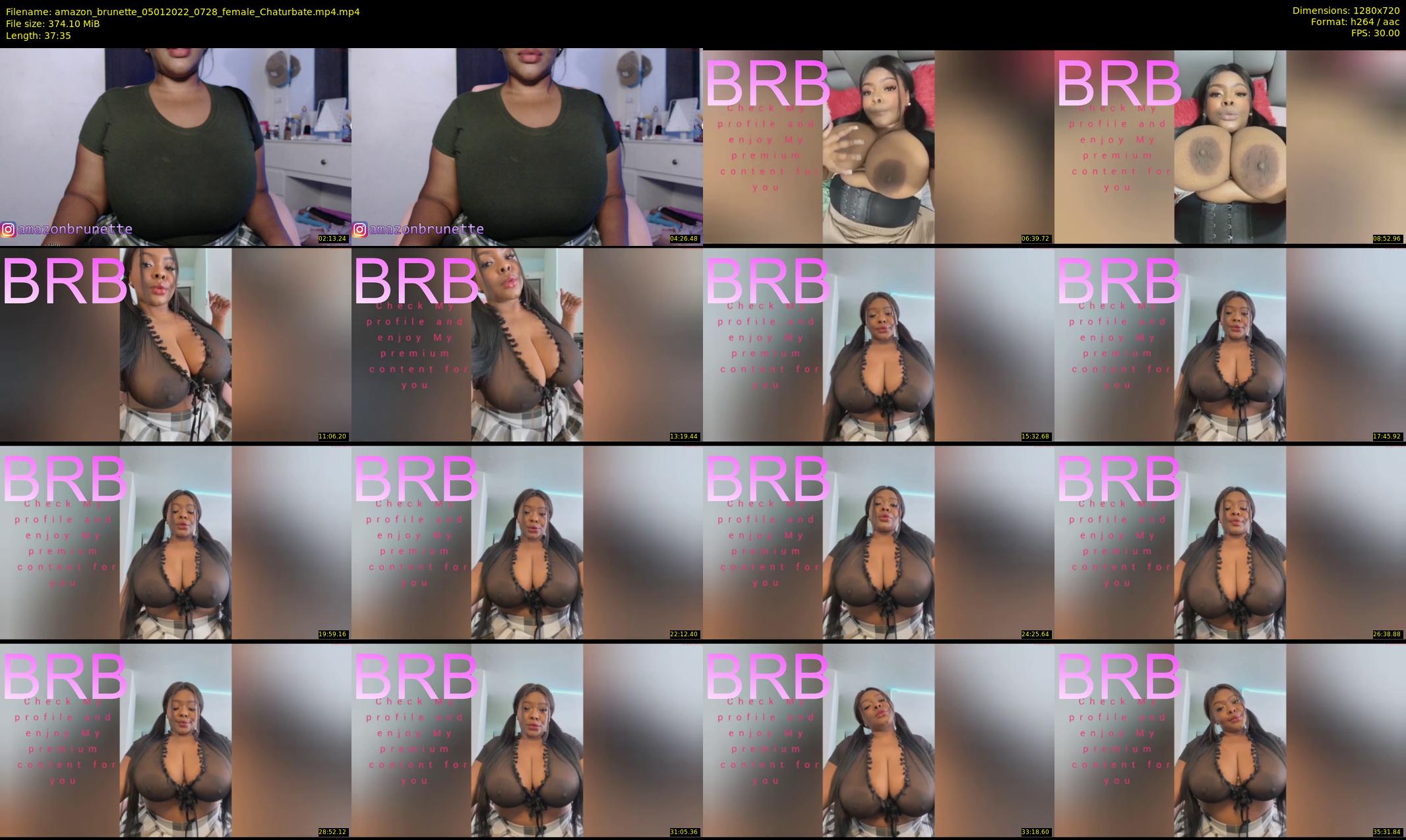 amazon_brunette — 38 minute Chaturbate female cam show recording, 720p, Jan 5, 2022
