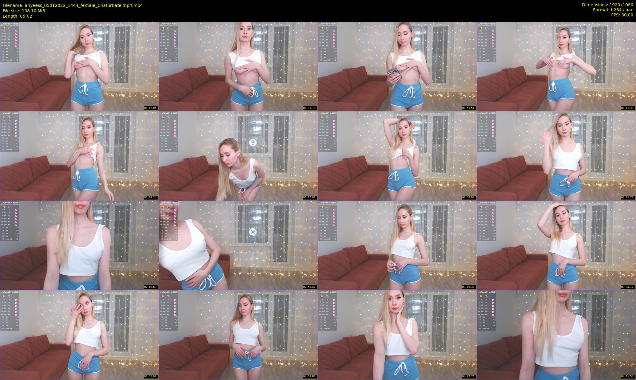 anyeess — 6 minute Chaturbate female cam show recording, 1080p, Jan 5, 2022