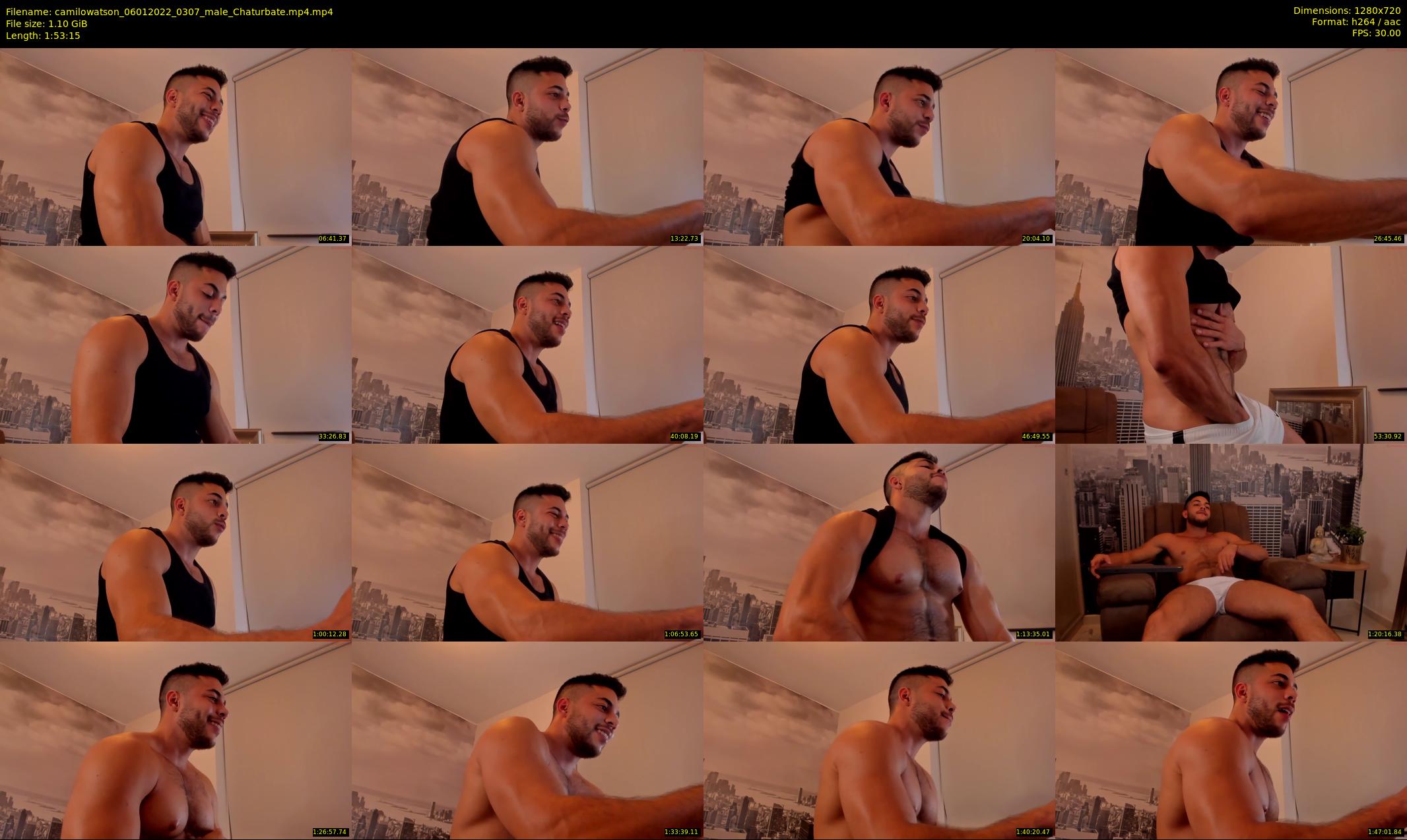 camilowatson — 114 minute Chaturbate male cam show recording, 720p, Jan 6, 2022