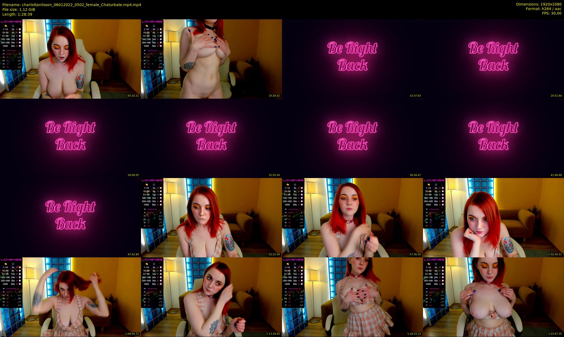 charlottanilsson — 89 minute Chaturbate female cam show recording, 1080p, Jan 6, 2022