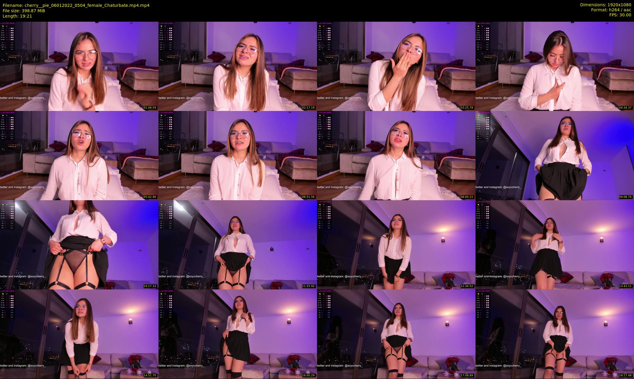 cherry__pie — 20 minute Chaturbate female cam show recording, 1080p, Jan 6, 2022