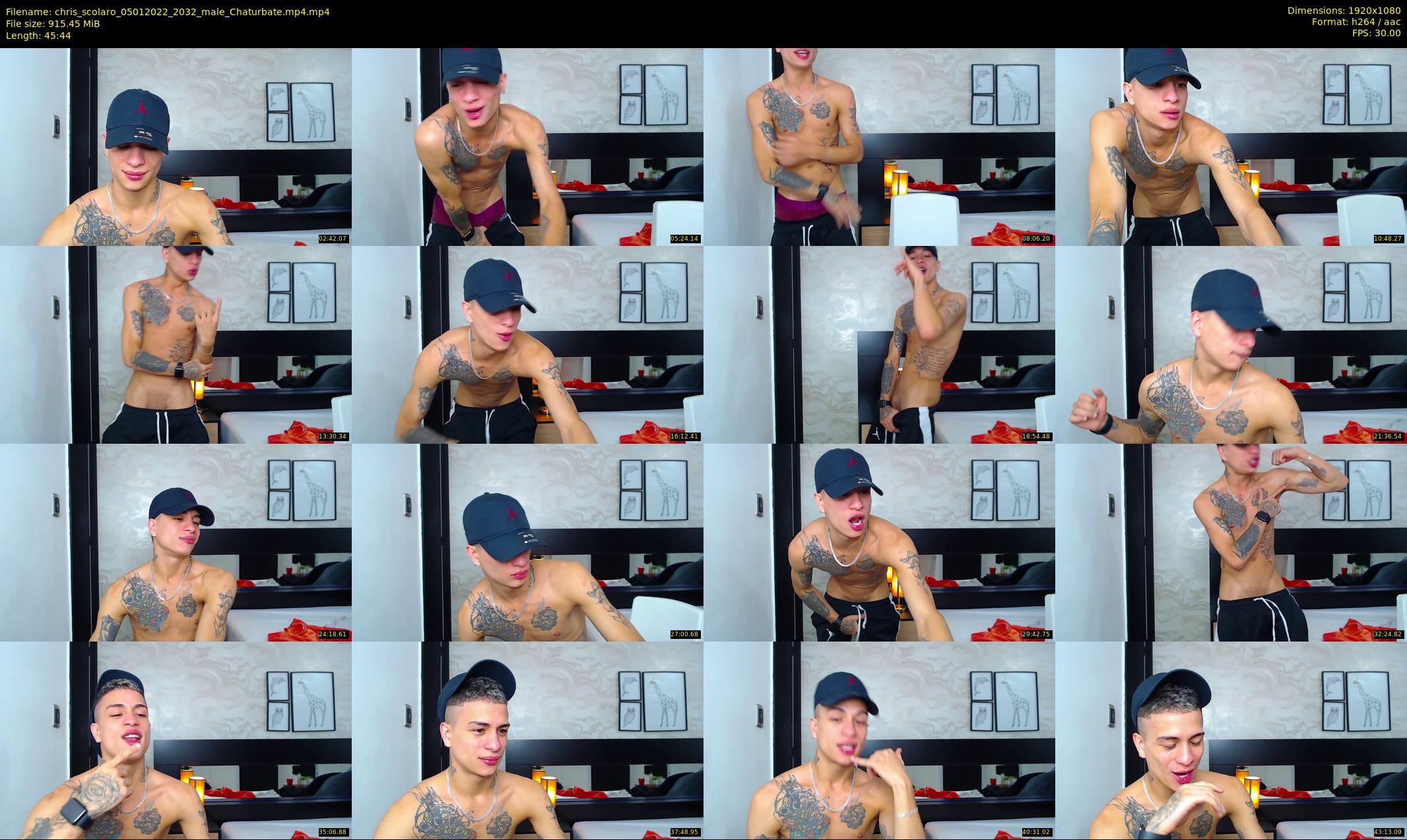 chris_scolaro — 46 minute Chaturbate male cam show recording, 1080p, Jan 5, 2022