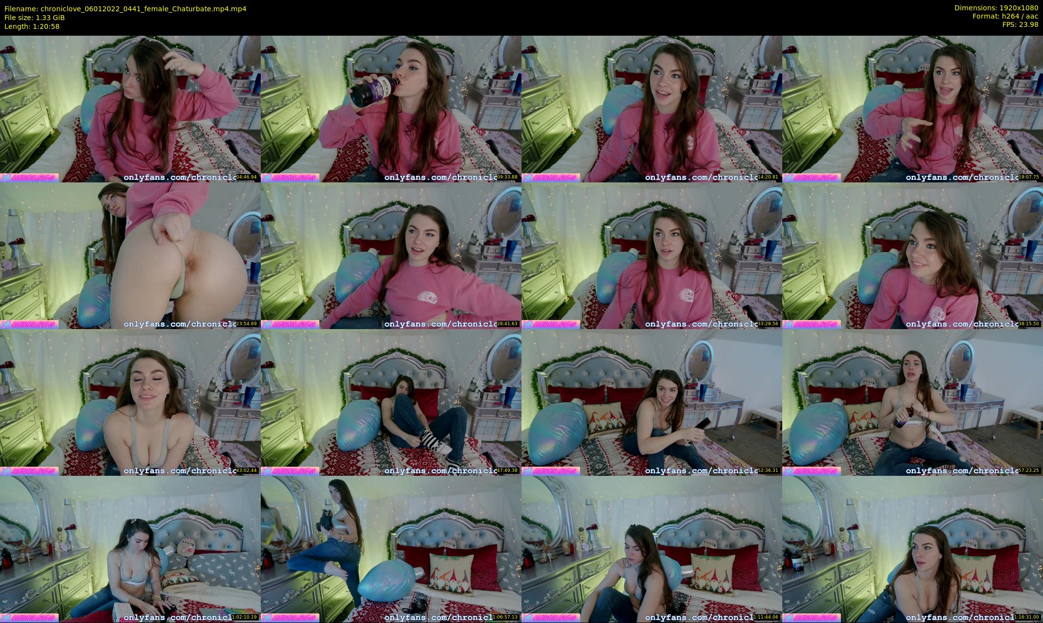 chroniclove — 81 minute Chaturbate female cam show recording, 1080p, Jan 6, 2022