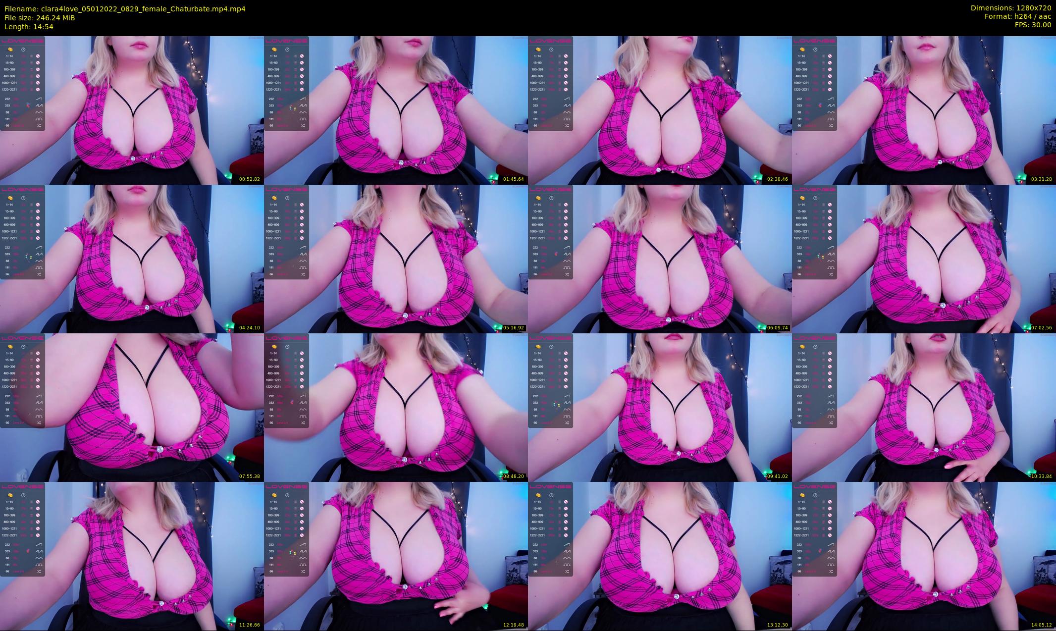 clara4love — 15 minute Chaturbate female cam show recording, 720p, Jan 5, 2022
