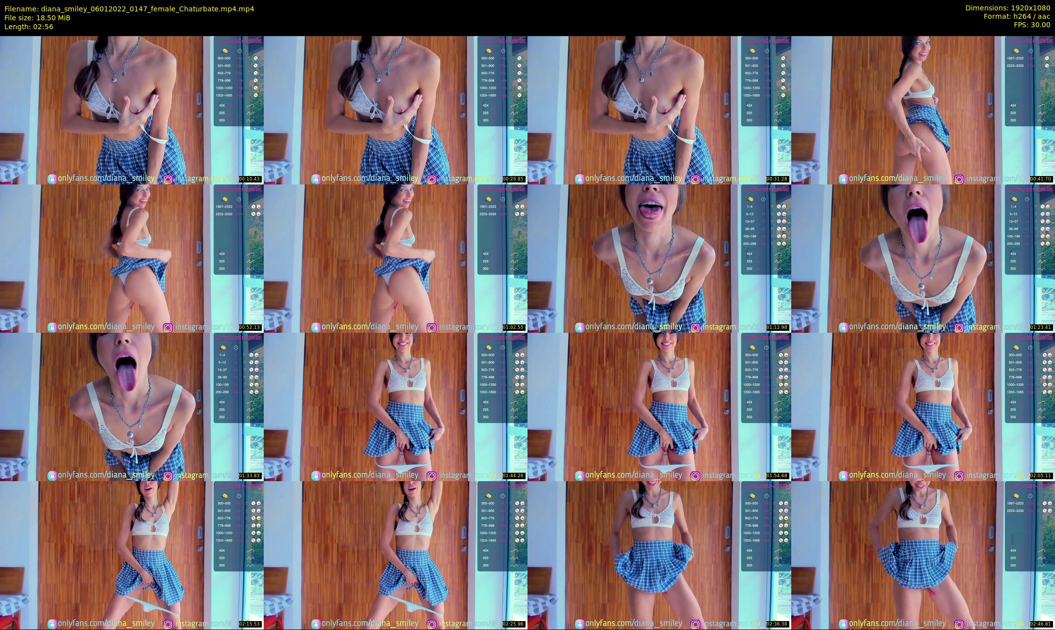 diana_smiley — 3 minute Chaturbate female cam show recording, 1080p, Jan 6, 2022