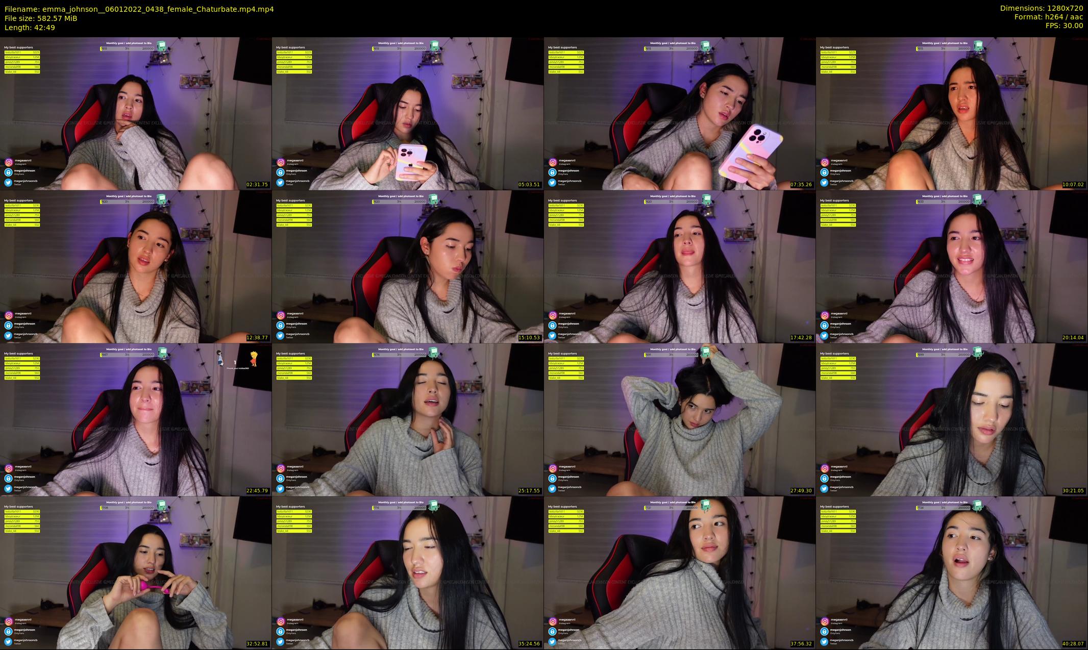 emma_johnson_ — 43 minute Chaturbate female cam show recording, 720p, Jan 6, 2022