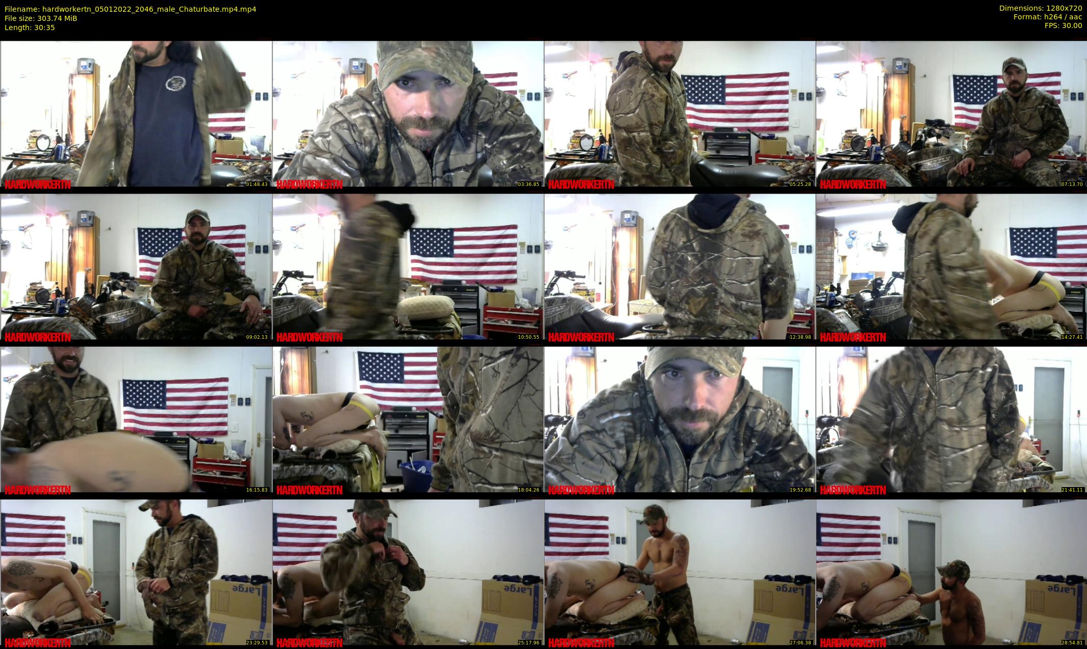hardworkertn — 31 minute Chaturbate male cam show recording, 720p, Jan 5, 2022