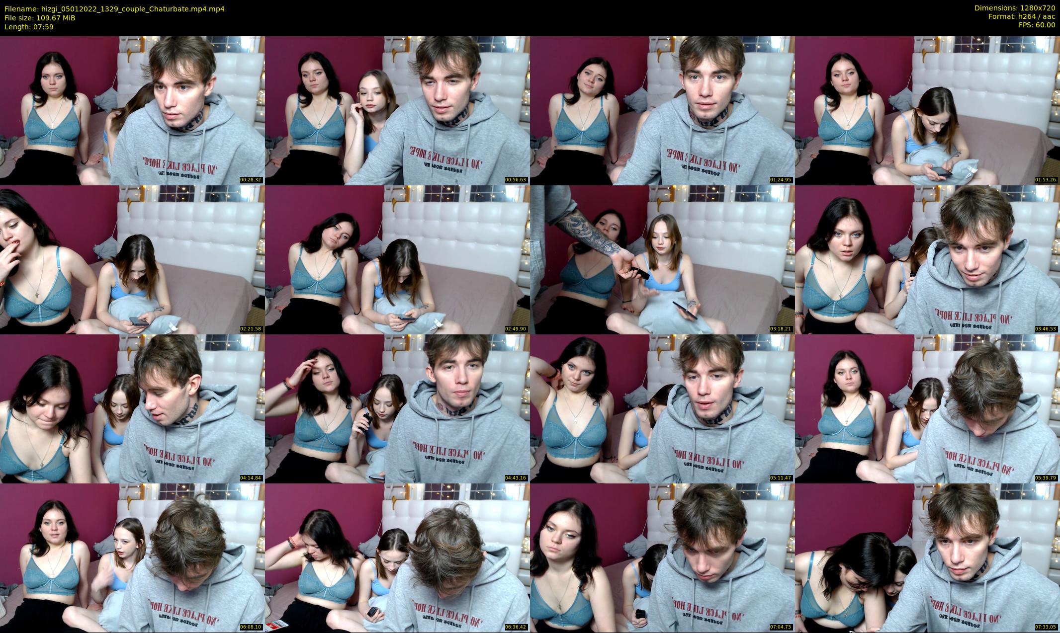 hizgi — 8 minute Chaturbate couple cam show recording, 720p, Jan 5, 2022