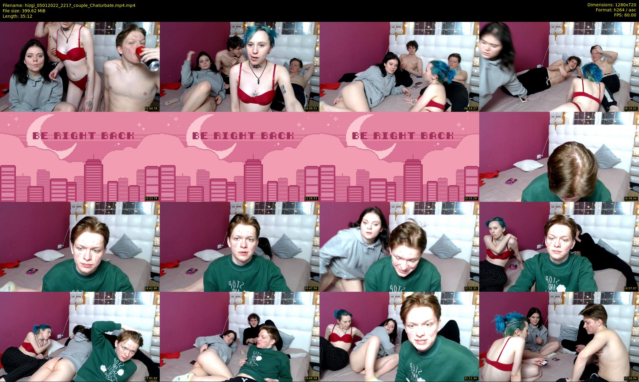 hizgi — 36 minute Chaturbate couple cam show recording, 720p, Jan 5, 2022