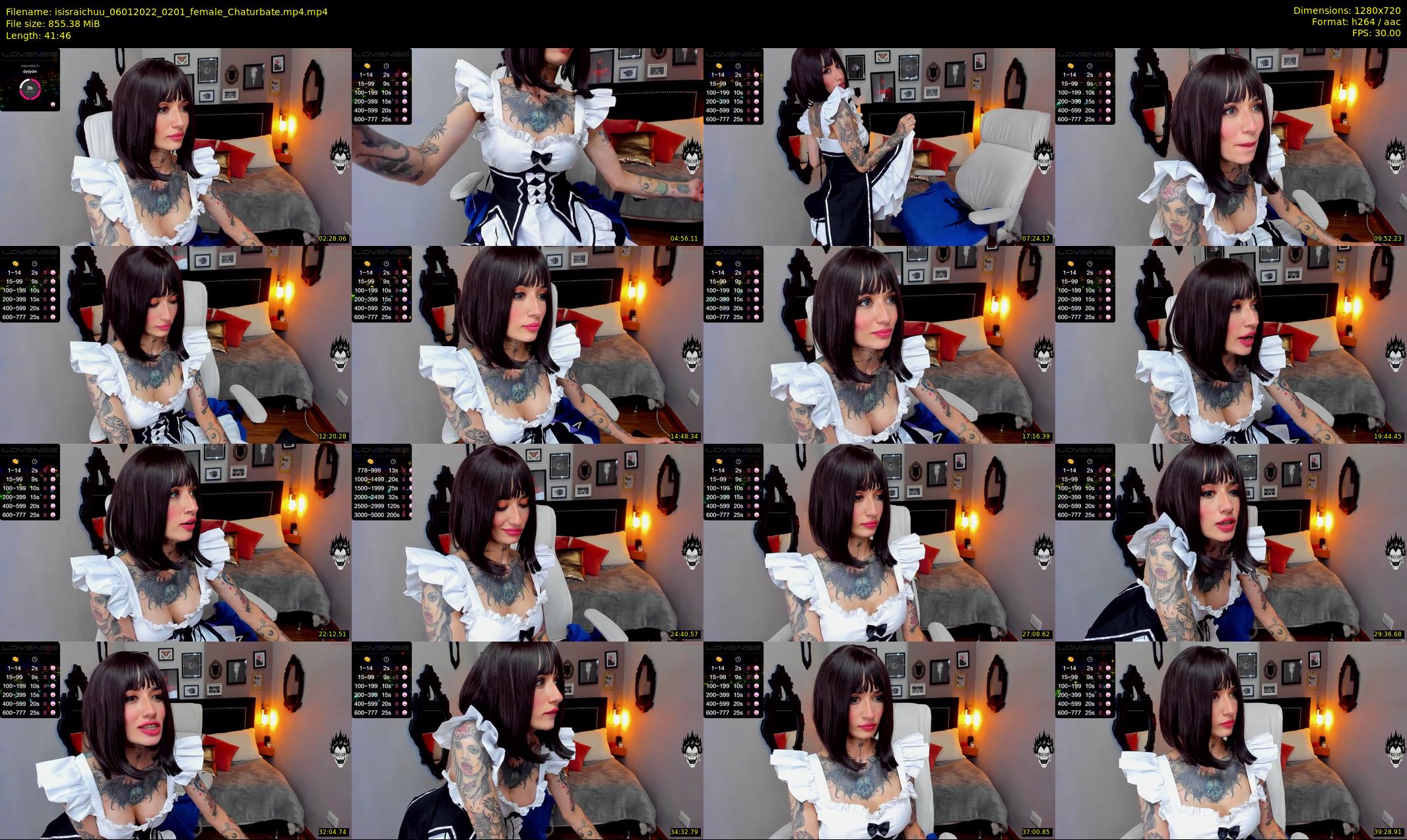 isisraichuu — 42 minute Chaturbate female cam show recording, 720p, Jan 6, 2022
