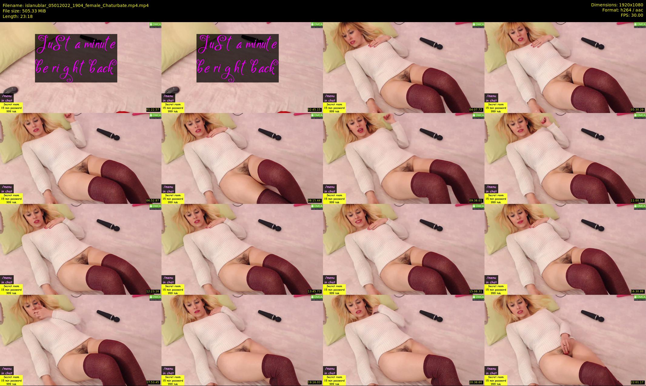 islanublar — 24 minute Chaturbate female cam show recording, 1080p, Jan 5, 2022