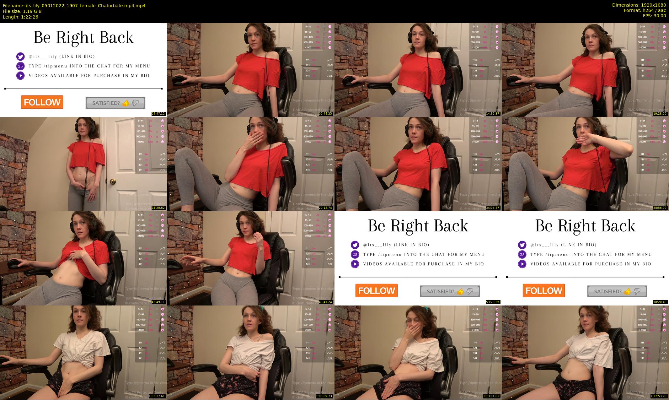 its_lily — 83 minute Chaturbate female cam show recording, 1080p, Jan 5, 2022