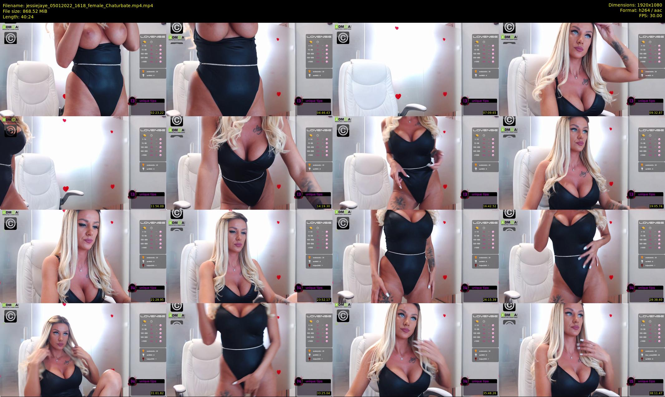 jessiejaye — 41 minute Chaturbate female cam show recording, 1080p, Jan 5, 2022
