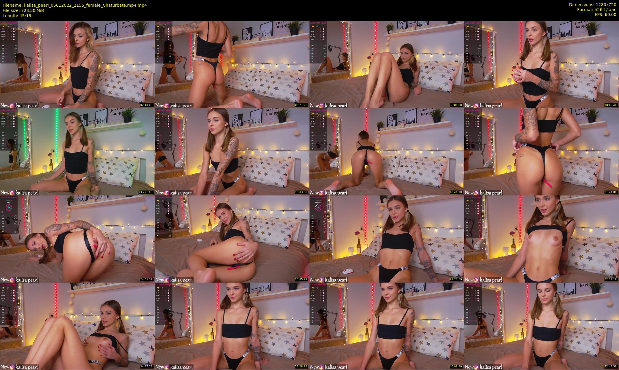 kalisa_pearl — 46 minute Chaturbate female cam show recording, 720p, Jan 5, 2022