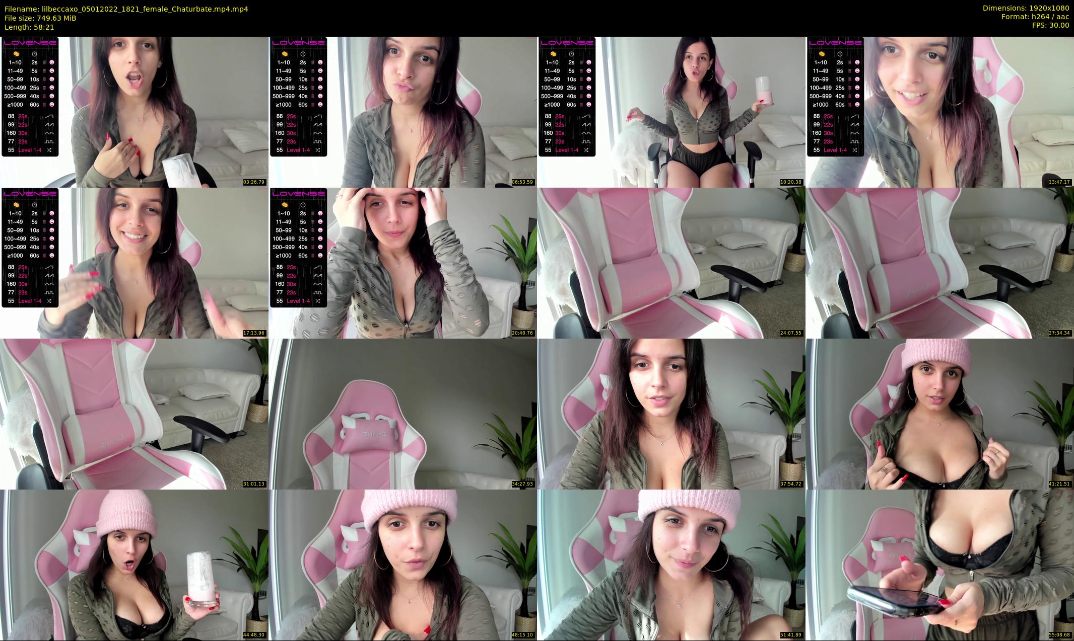 lilbeccaxo — 59 minute Chaturbate female cam show recording, 1080p, Jan 5, 2022