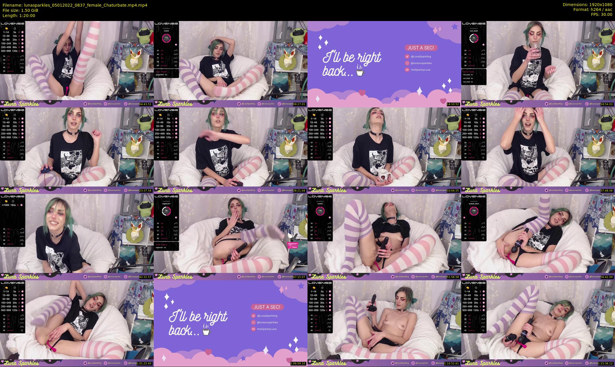 lunasparkles — 80 minute Chaturbate female cam show recording, 1080p, Jan 5, 2022