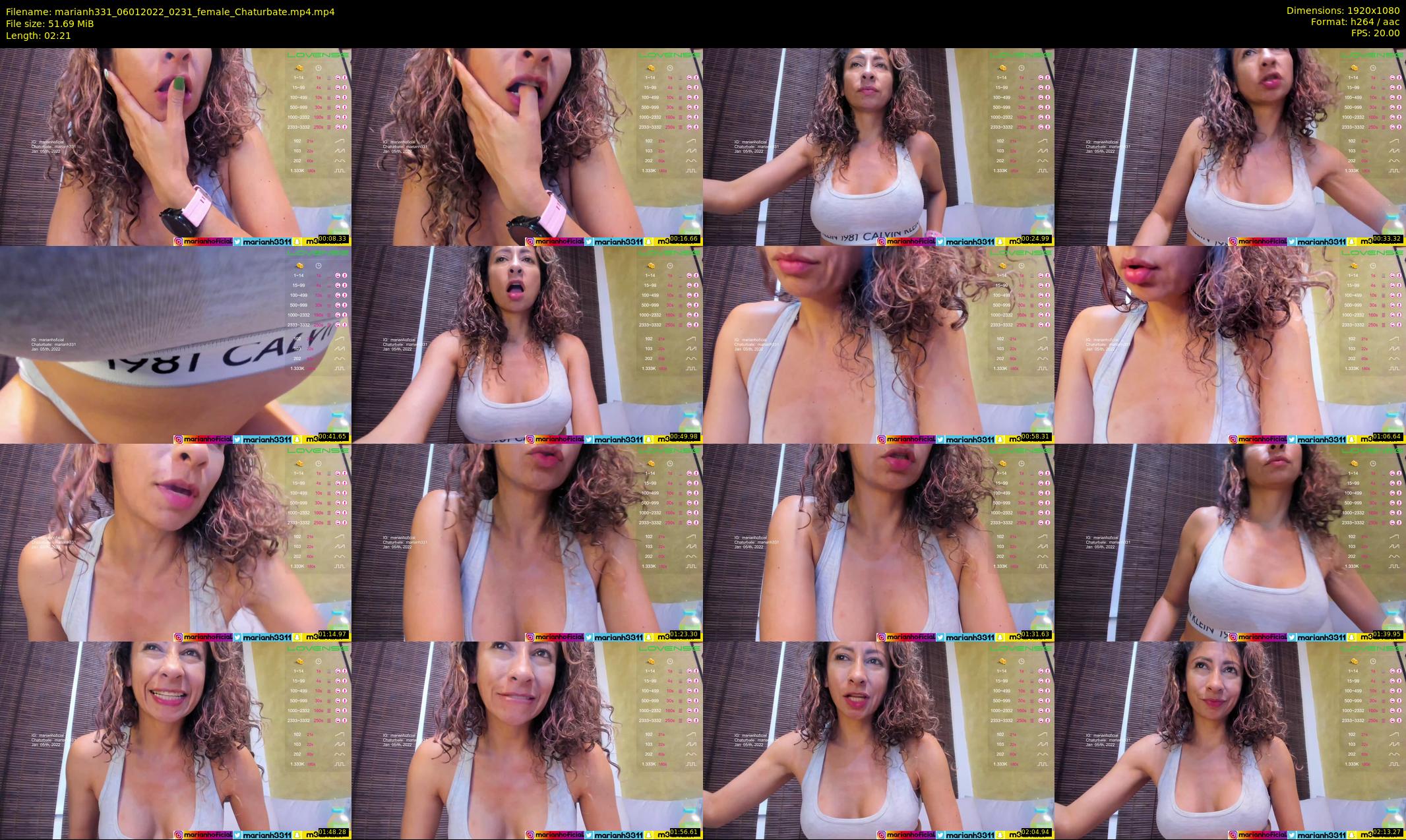 marianh331 — 3 minute Chaturbate female cam show recording, 1080p, Jan 6, 2022