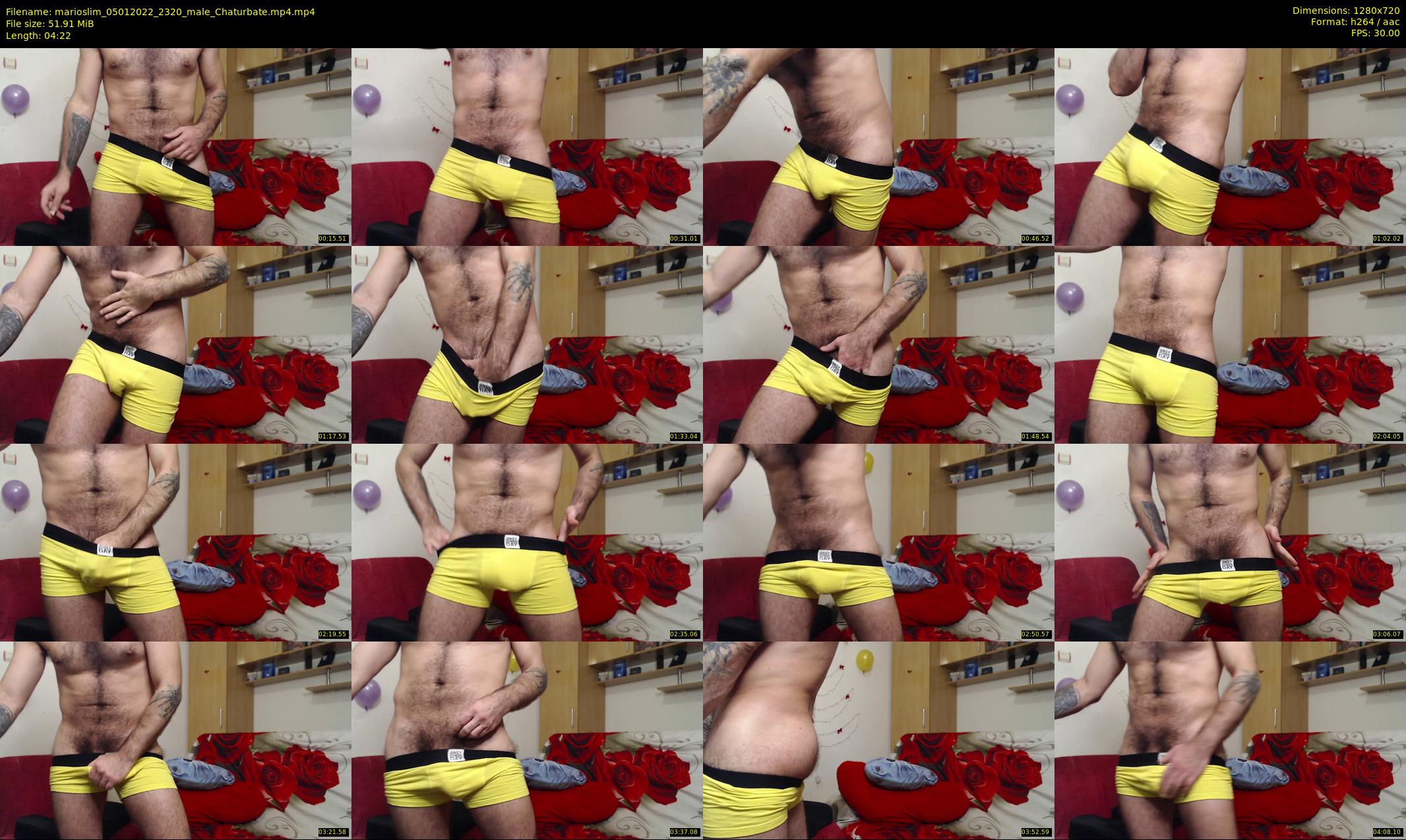 marioslim — 5 minute Chaturbate male cam show recording, 720p, Jan 5, 2022