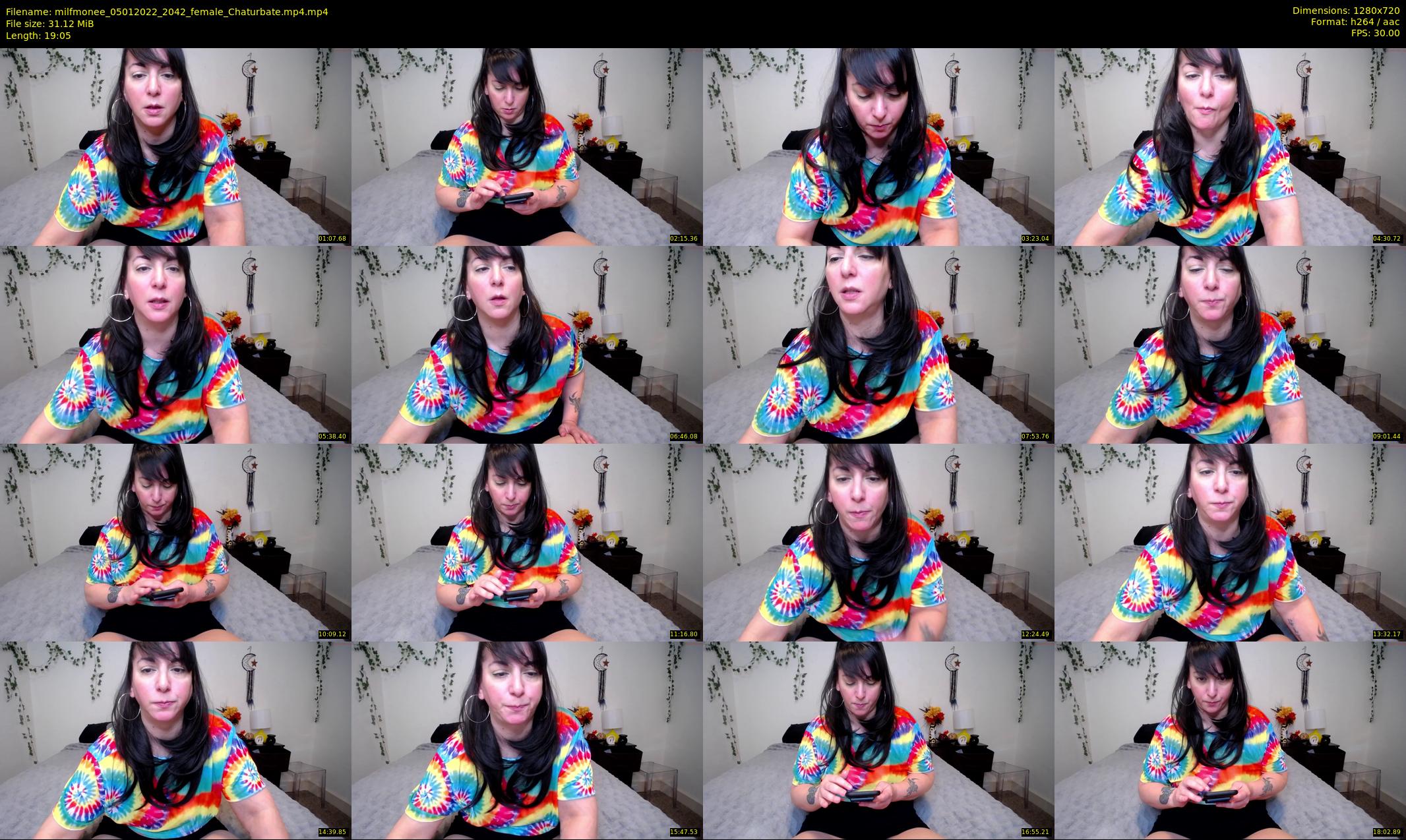 milfmonee — 20 minute Chaturbate female cam show recording, 720p, Jan 5, 2022