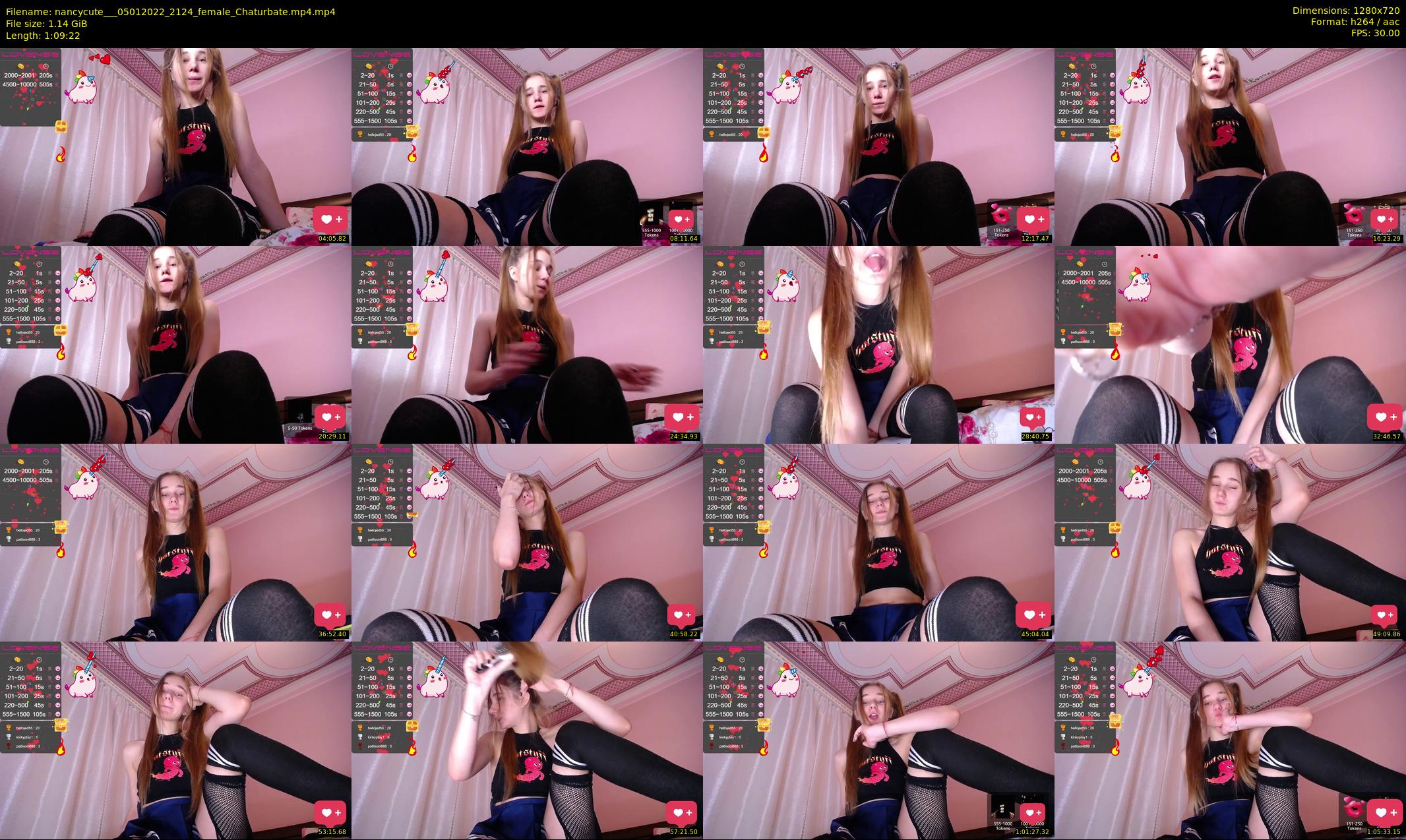nancycute__ — 70 minute Chaturbate female cam show recording, 720p, Jan 5, 2022