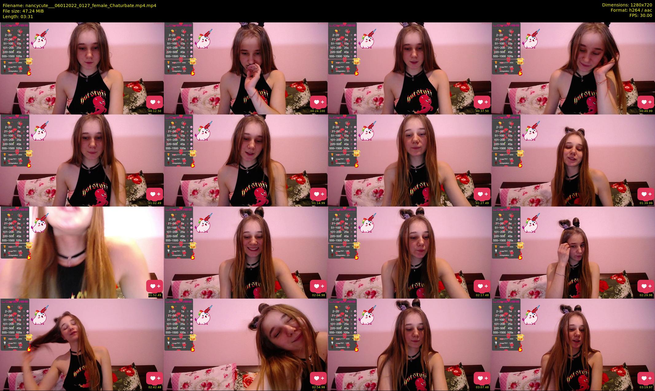 nancycute__ — 4 minute Chaturbate female cam show recording, 720p, Jan 6, 2022