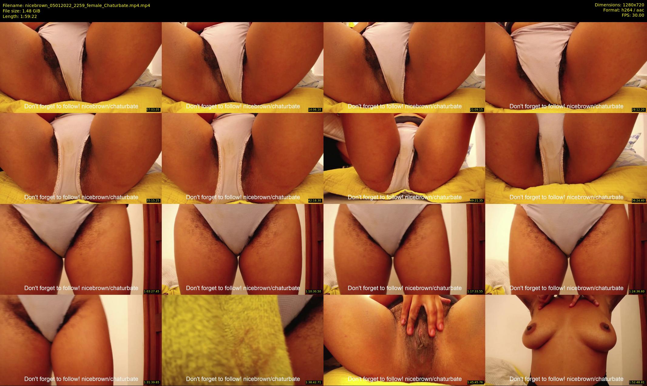 nicebrown — 120 minute Chaturbate female cam show recording, 720p, Jan 5, 2022