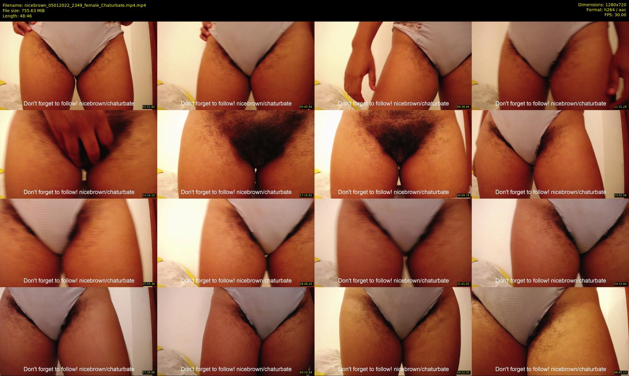 nicebrown — 49 minute Chaturbate female cam show recording, 720p, Jan 5, 2022