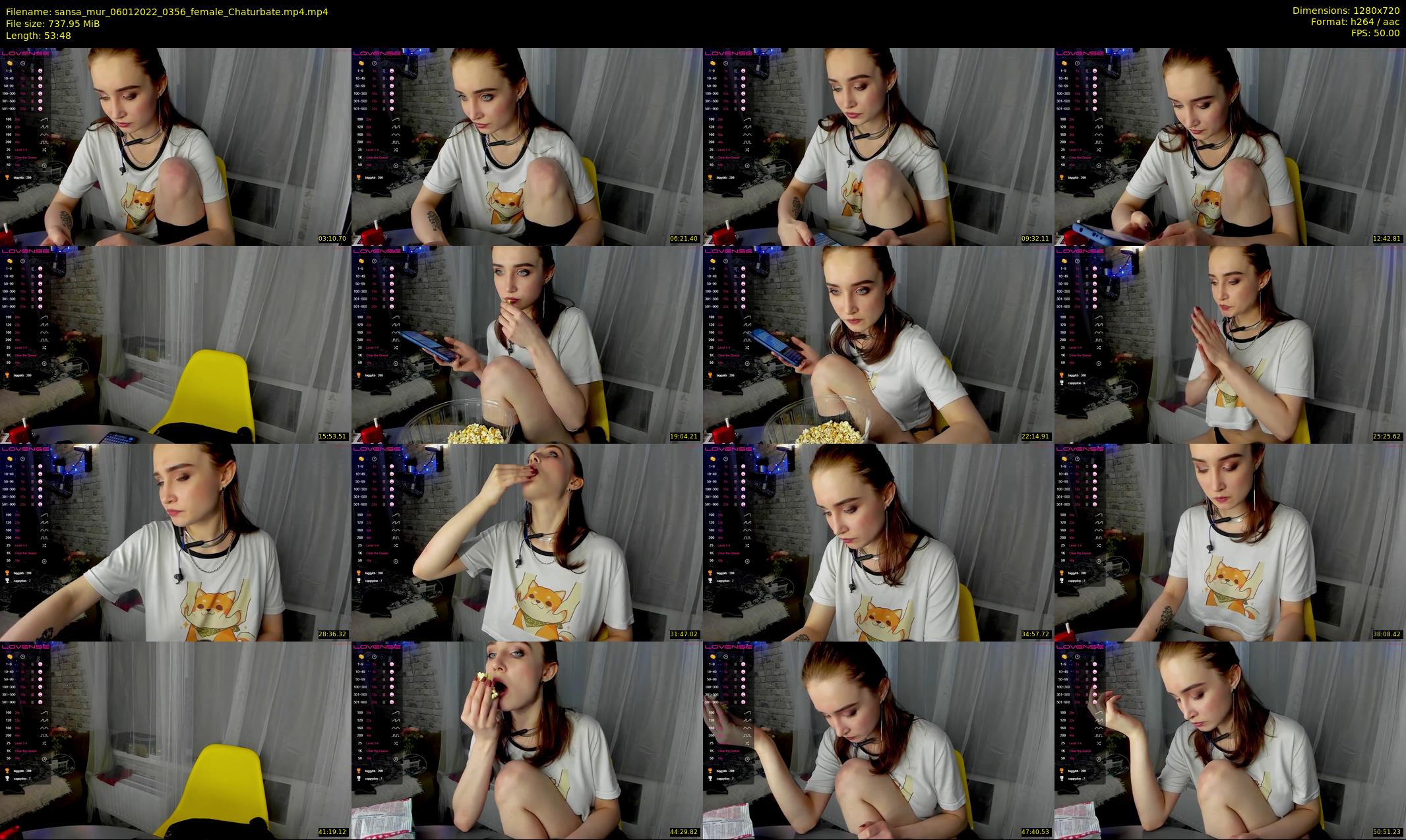 sansa_mur — 54 minute Chaturbate female cam show recording, 720p, Jan 6, 2022