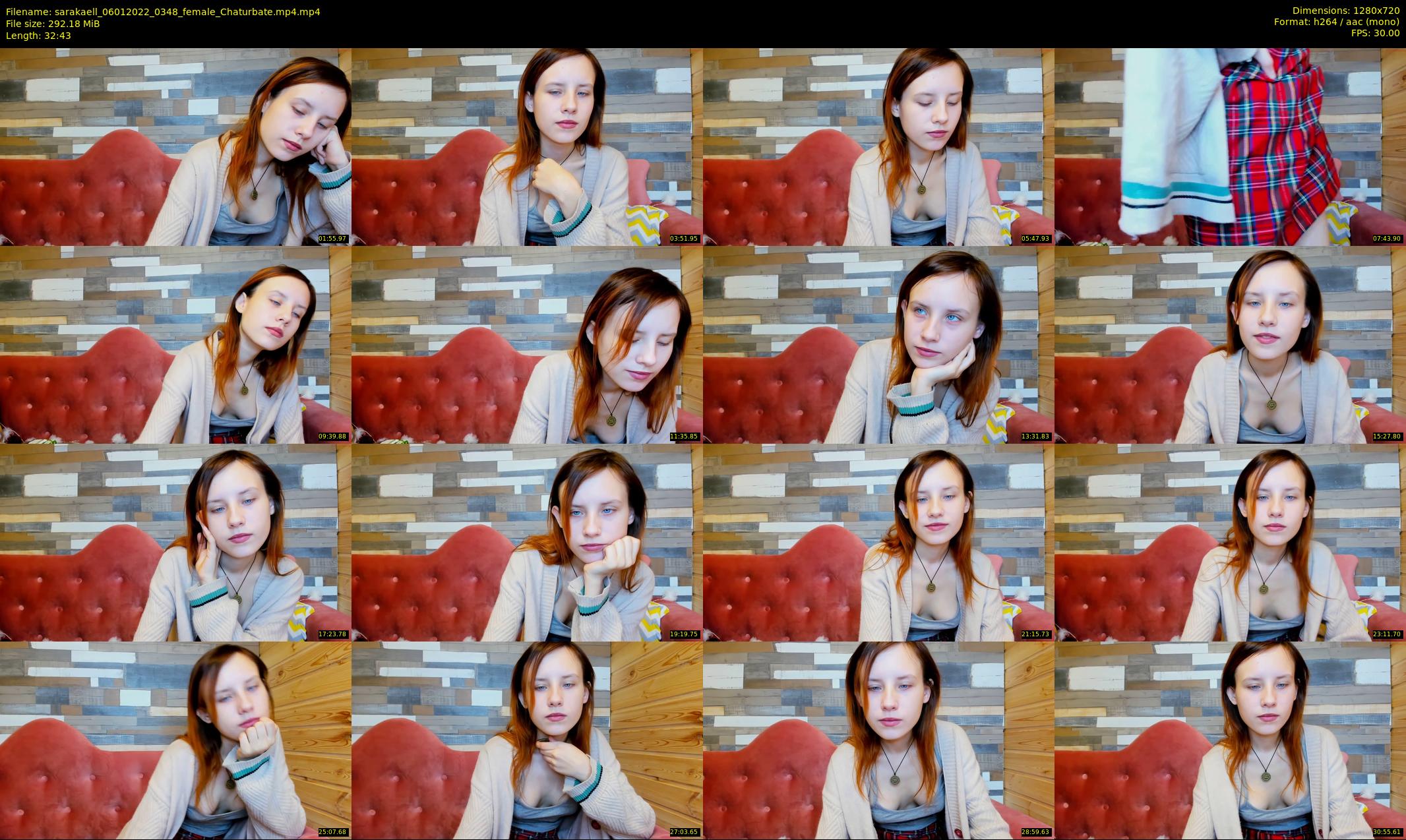 sarakaell — 33 minute Chaturbate female cam show recording, 720p, Jan 6, 2022