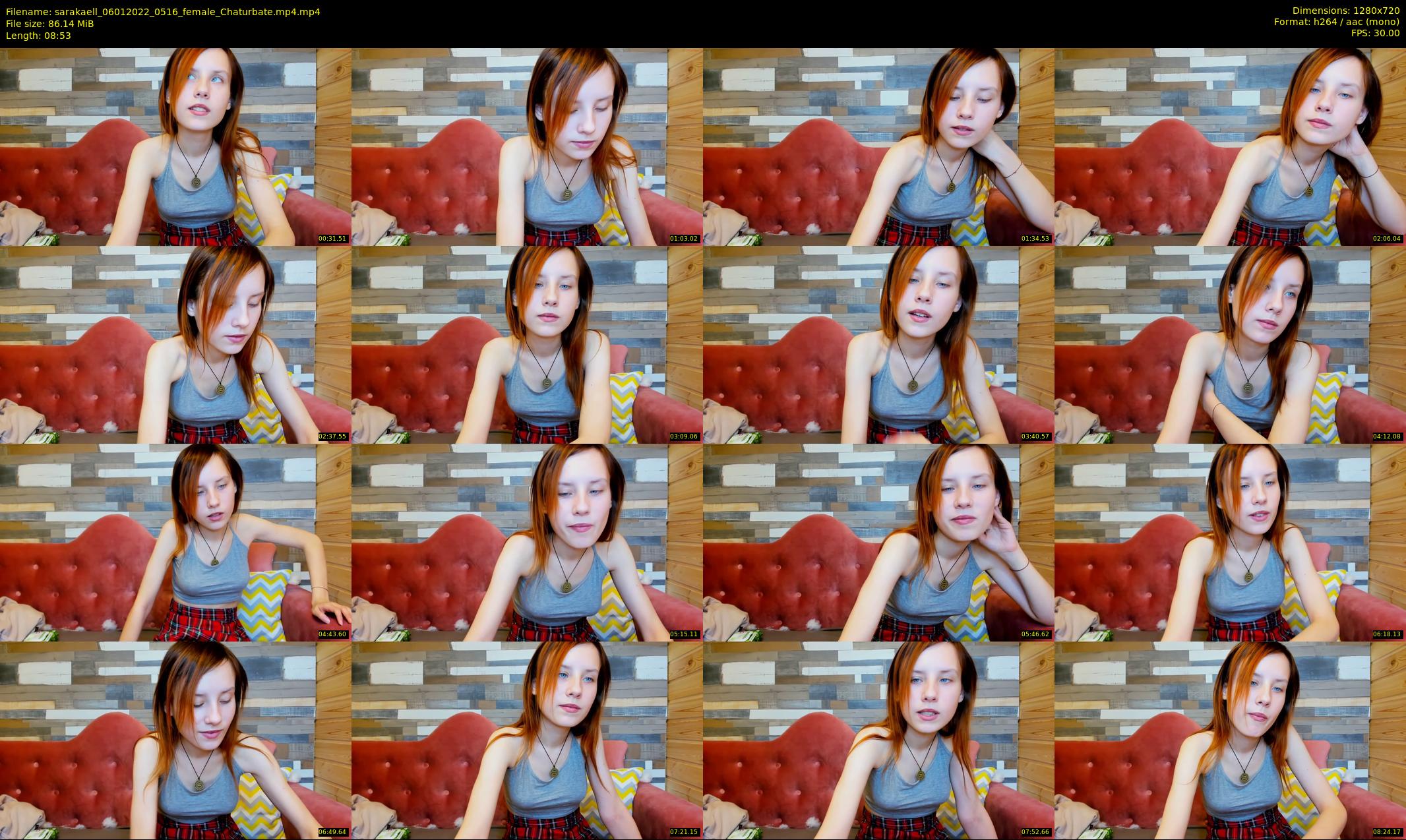 sarakaell — 9 minute Chaturbate female cam show recording, 720p, Jan 6, 2022