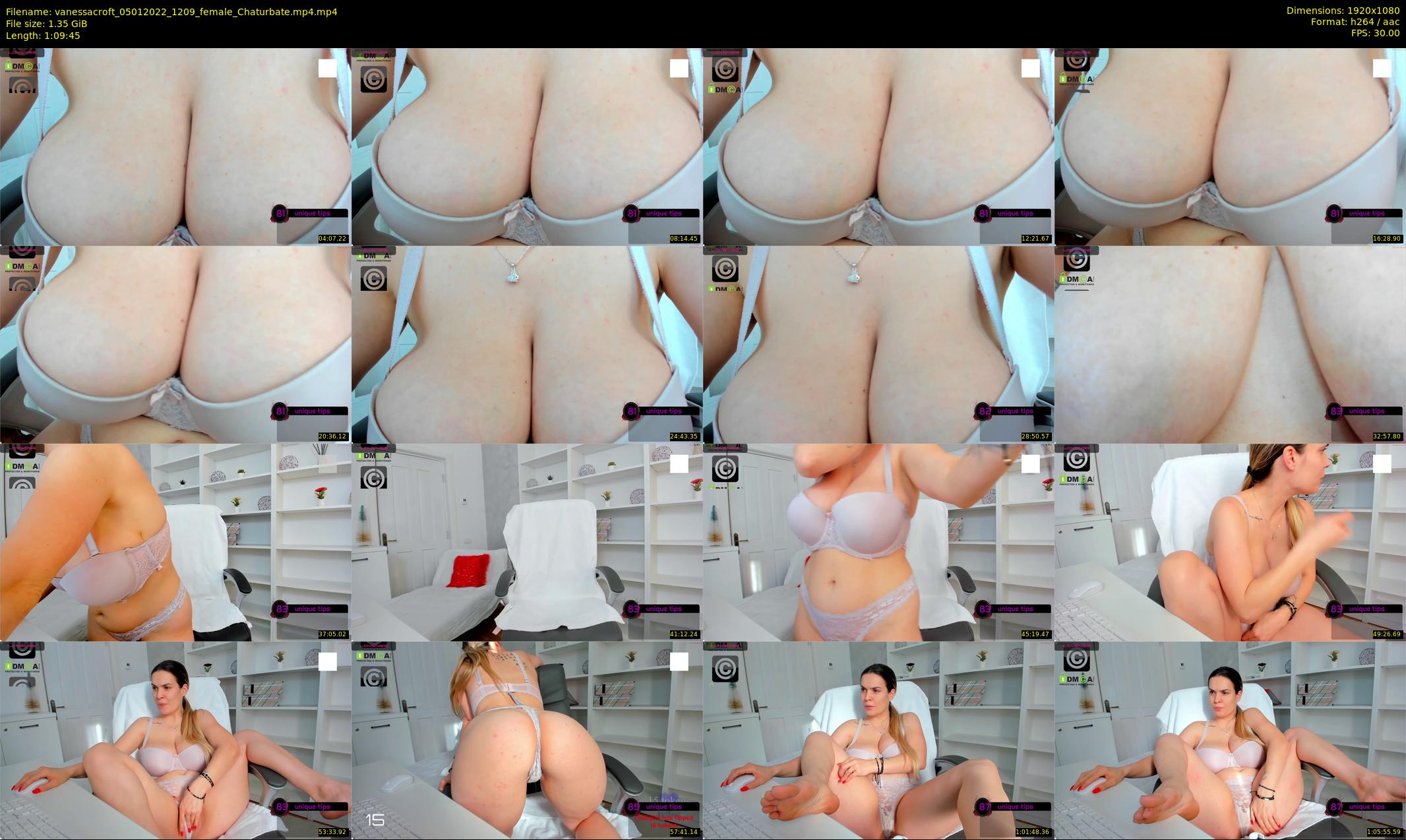 vanessacroft — 70 minute Chaturbate female cam show recording, 1080p, Jan 5, 2022