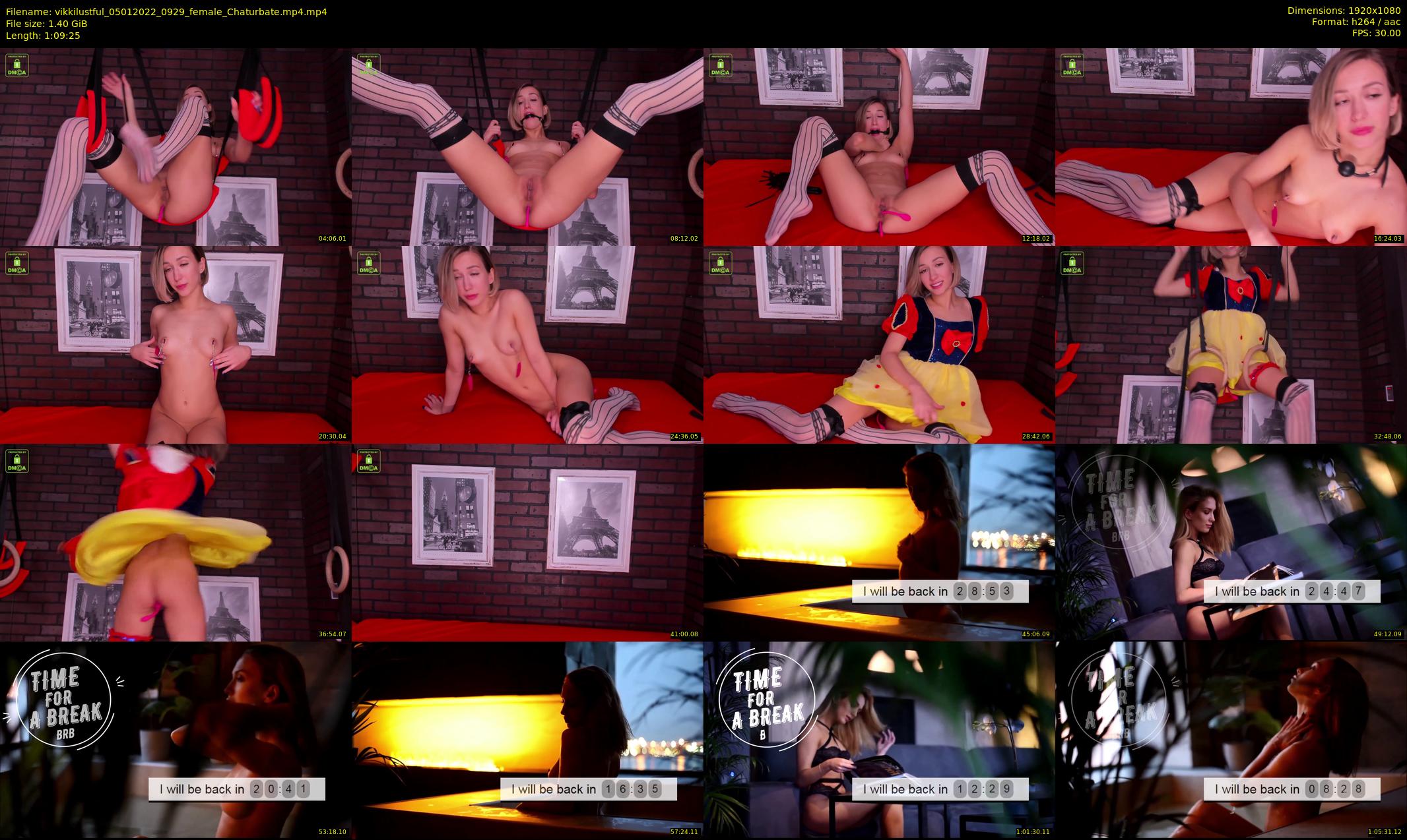 vikkilustful — 70 minute Chaturbate female cam show recording, 1080p, Jan 5, 2022
