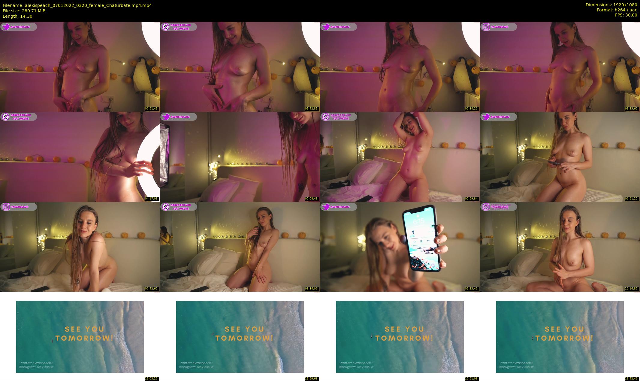 alexispeach — 15 minute Chaturbate female cam show recording, 1080p, Jan 7, 2022