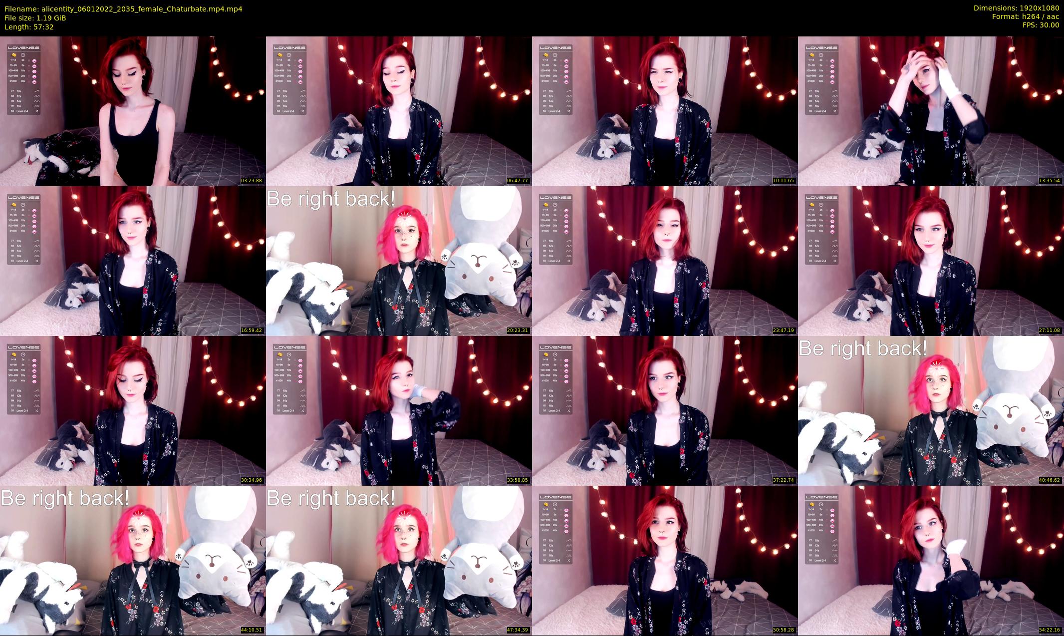 alicentity — 58 minute Chaturbate female cam show recording, 1080p, Jan 6, 2022