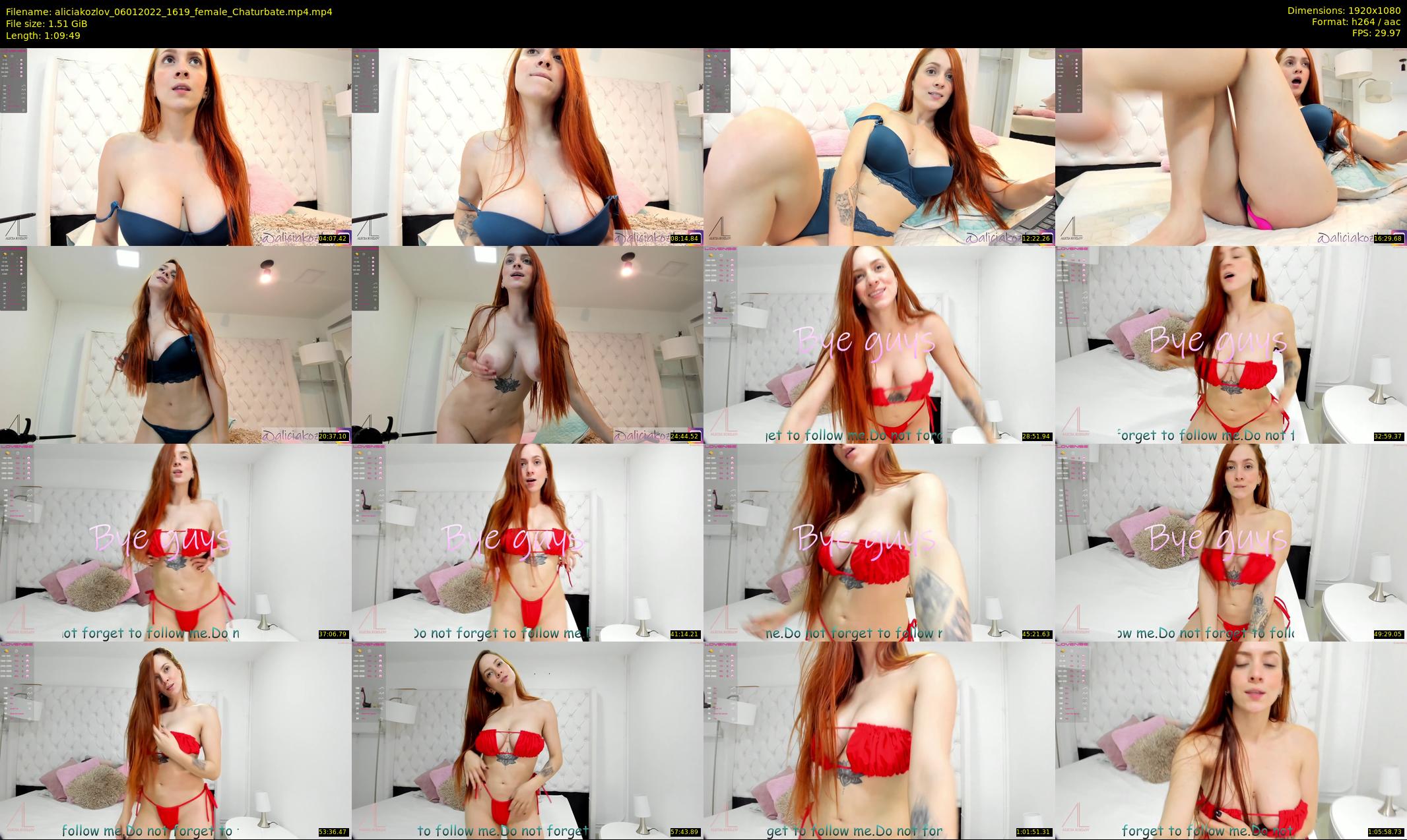 aliciakozlov — 70 minute Chaturbate female cam show recording, 1080p, Jan 6, 2022