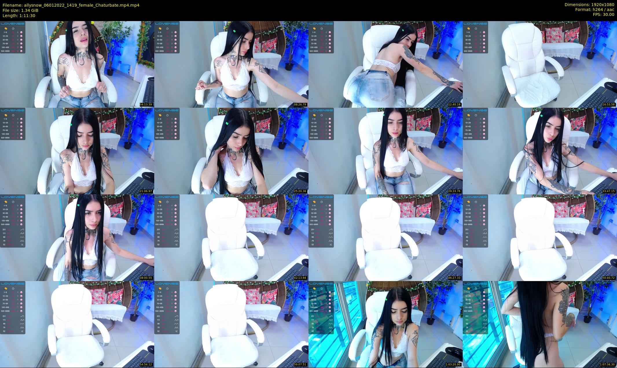 allysnow — 72 minute Chaturbate female cam show recording, 1080p, Jan 6, 2022