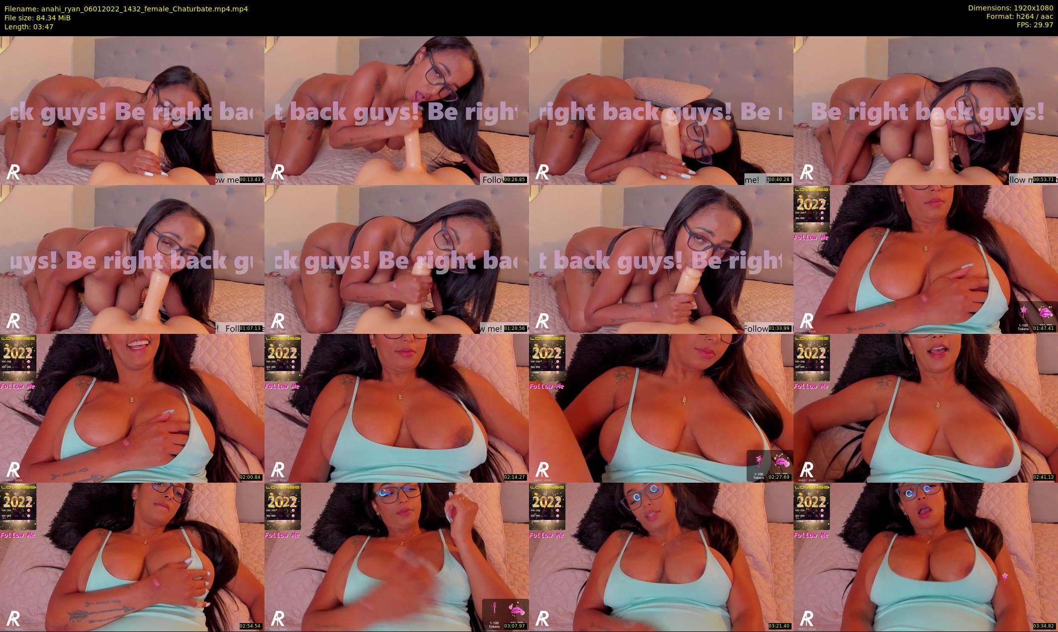 anahi_ryan — 4 minute Chaturbate female cam show recording, 1080p, Jan 6, 2022