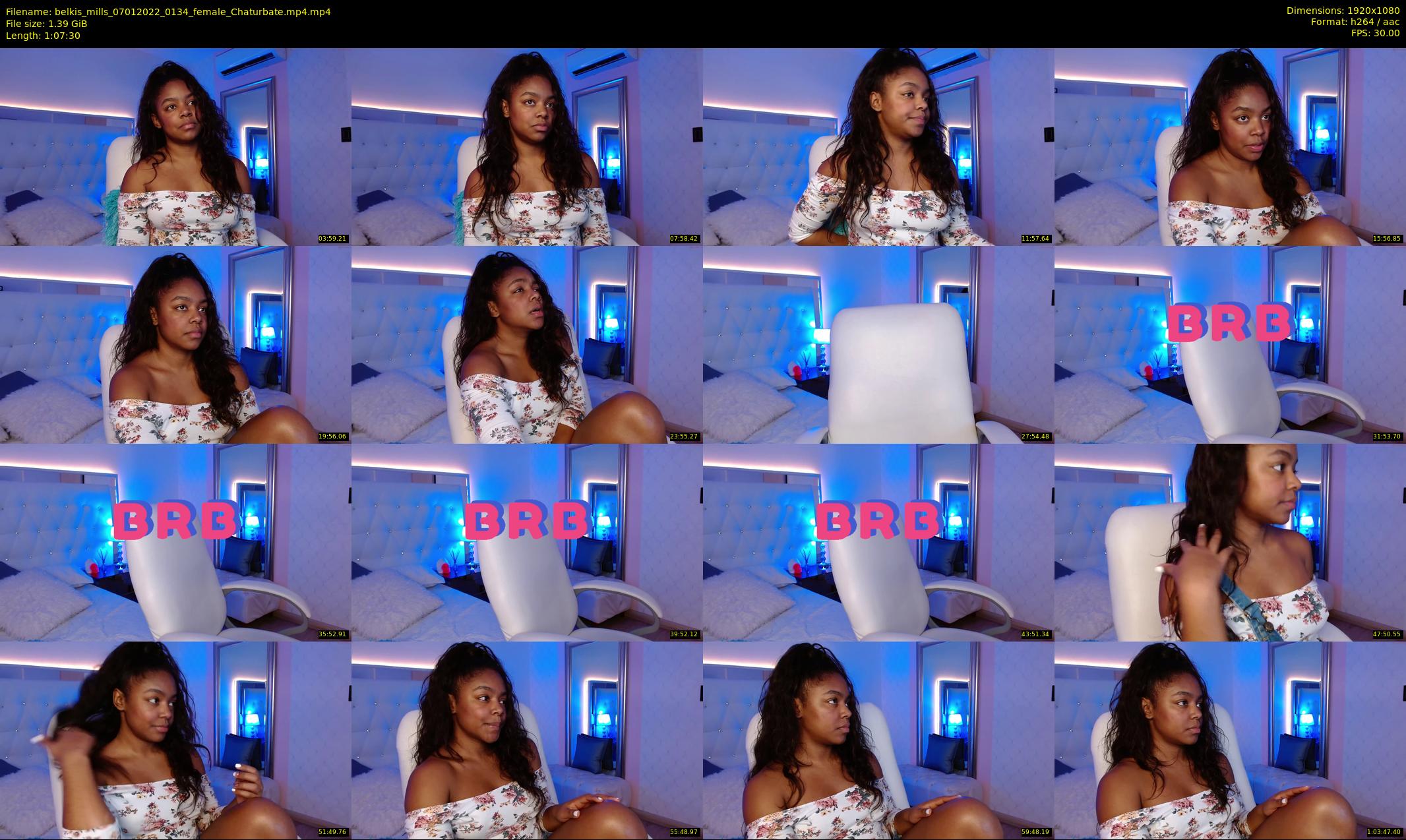 belkis_mills — 68 minute Chaturbate female cam show recording, 1080p, Jan 7, 2022