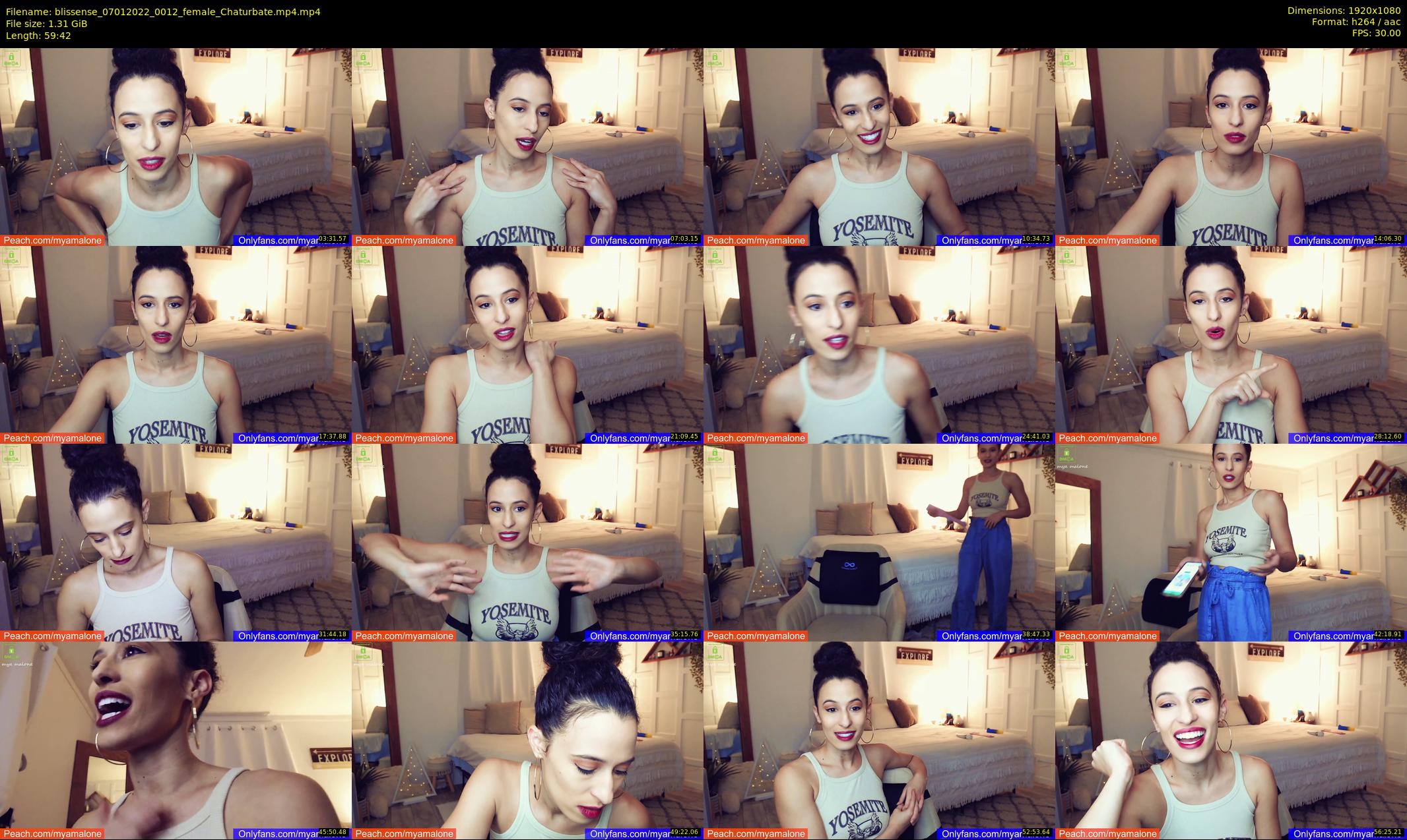blissense — 60 minute Chaturbate female cam show recording, 1080p, Jan 7, 2022