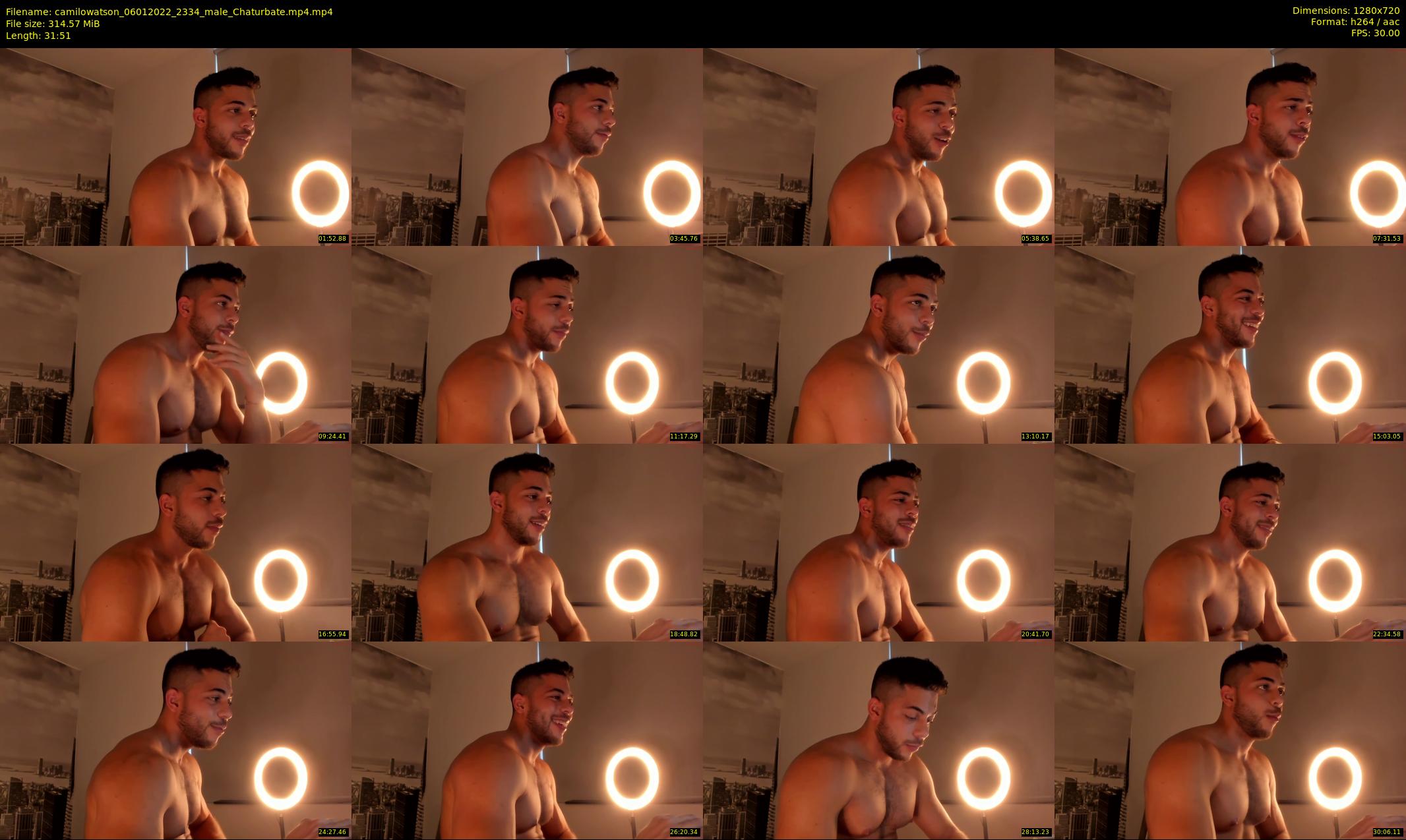 camilowatson — 32 minute Chaturbate male cam show recording, 720p, Jan 6, 2022