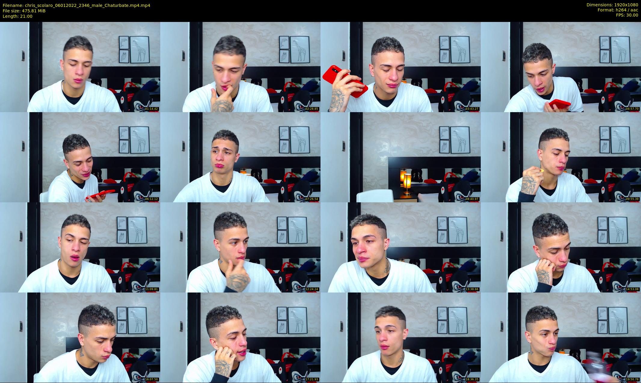 chris_scolaro — 21 minute Chaturbate male cam show recording, 1080p, Jan 6, 2022