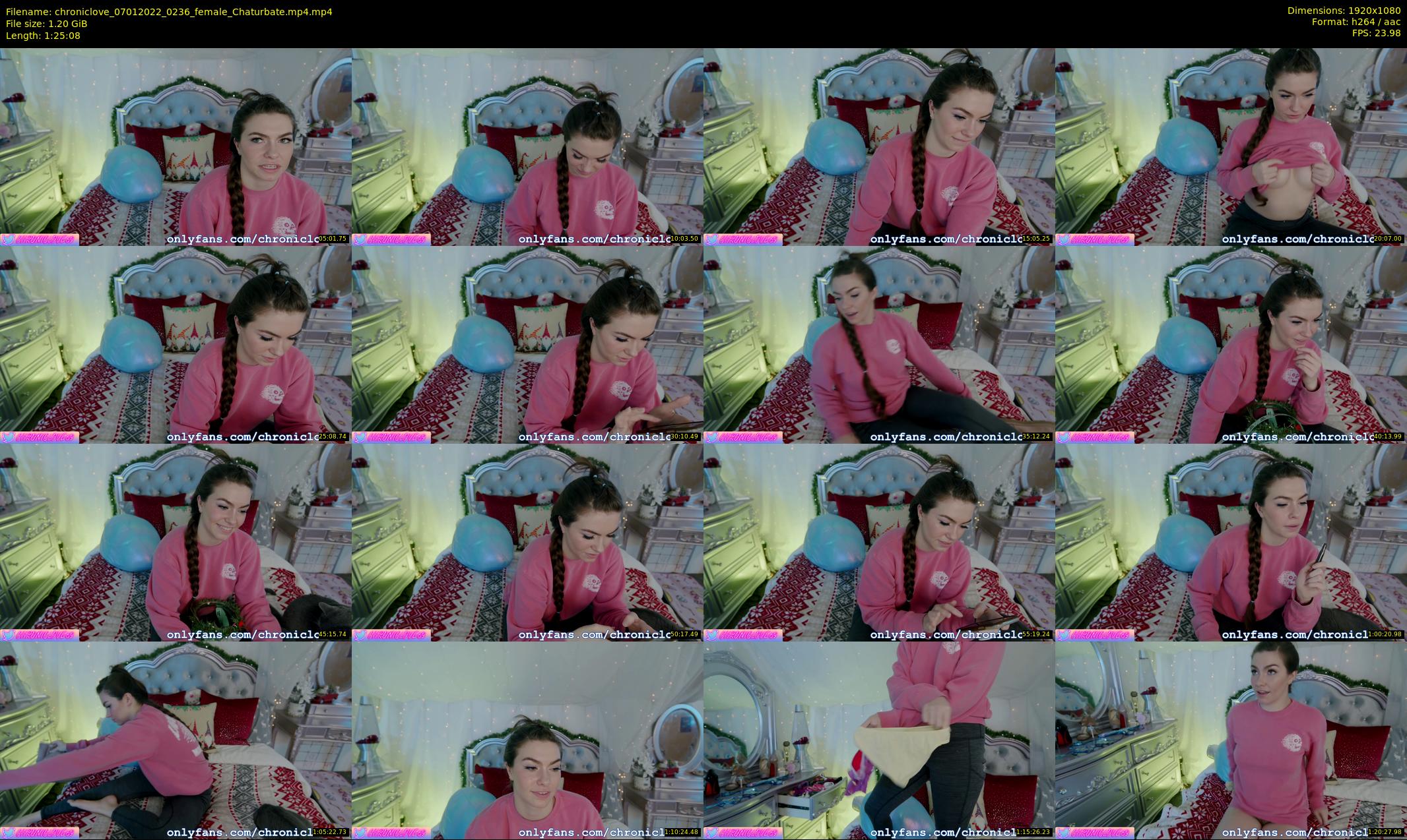 chroniclove — 86 minute Chaturbate female cam show recording, 1080p, Jan 7, 2022