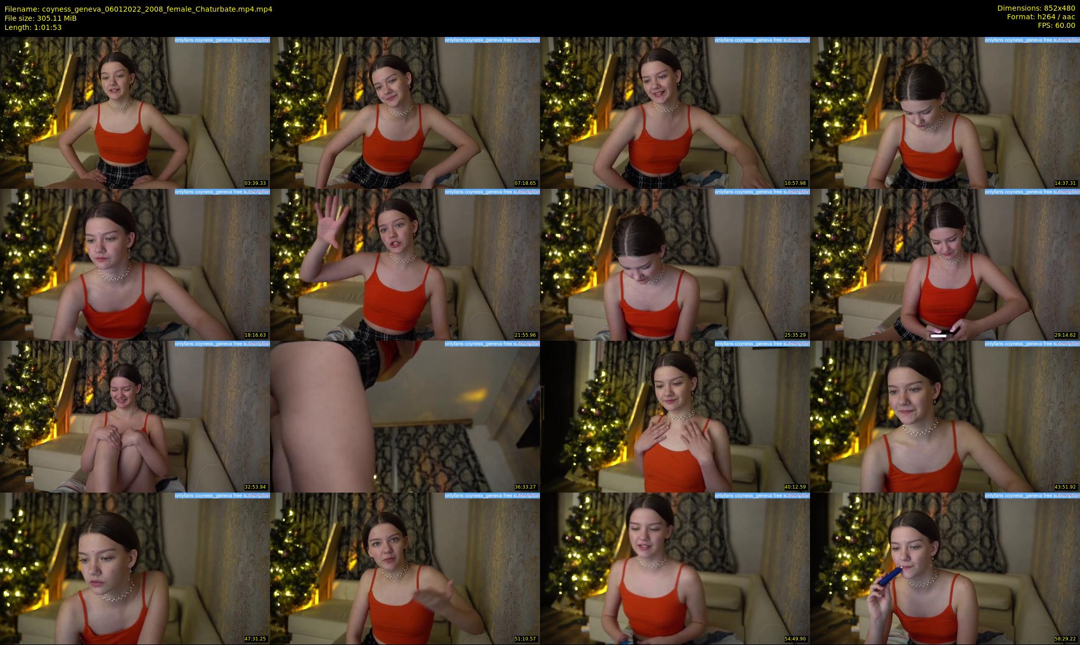 coyness_geneva — 62 minute Chaturbate female cam show recording, 480p, Jan 6, 2022