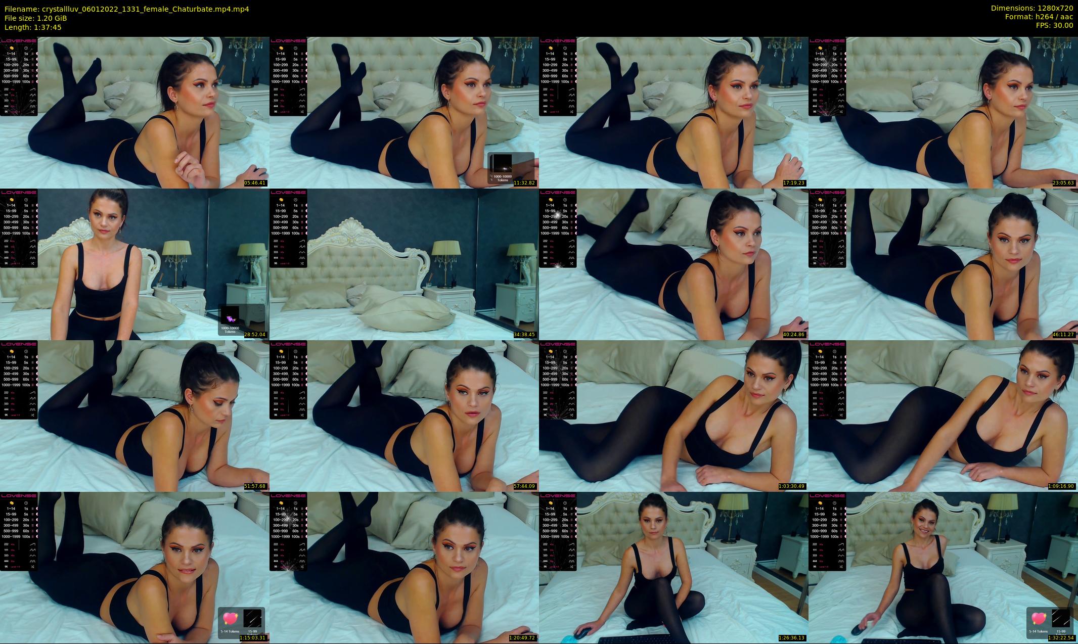 crystallluv — 98 minute Chaturbate female cam show recording, 720p, Jan 6, 2022