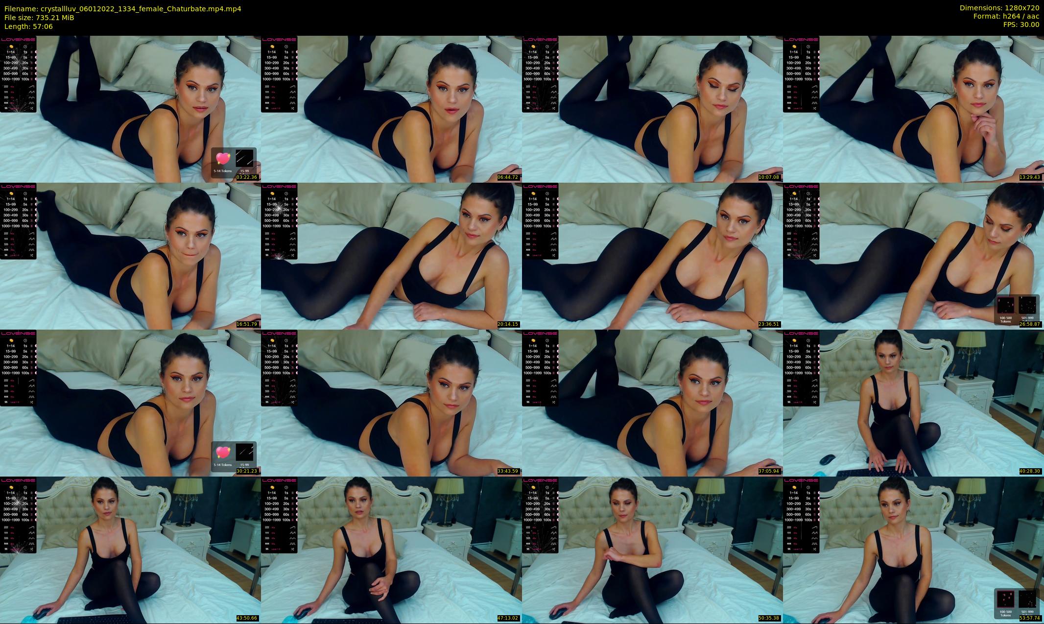 crystallluv — 58 minute Chaturbate female cam show recording, 720p, Jan 6, 2022