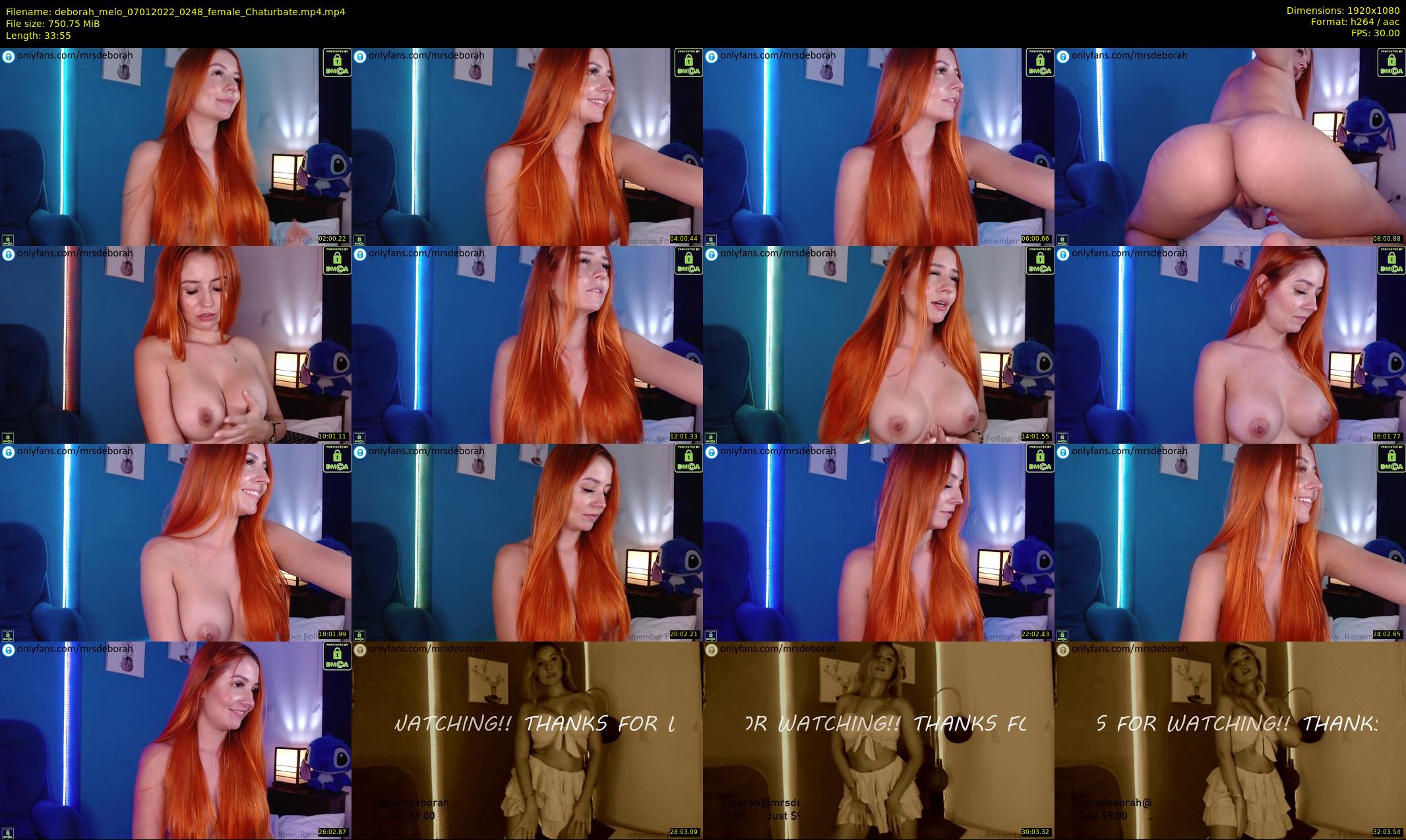 deborah_melo — 34 minute Chaturbate female cam show recording, 1080p, Jan 7, 2022