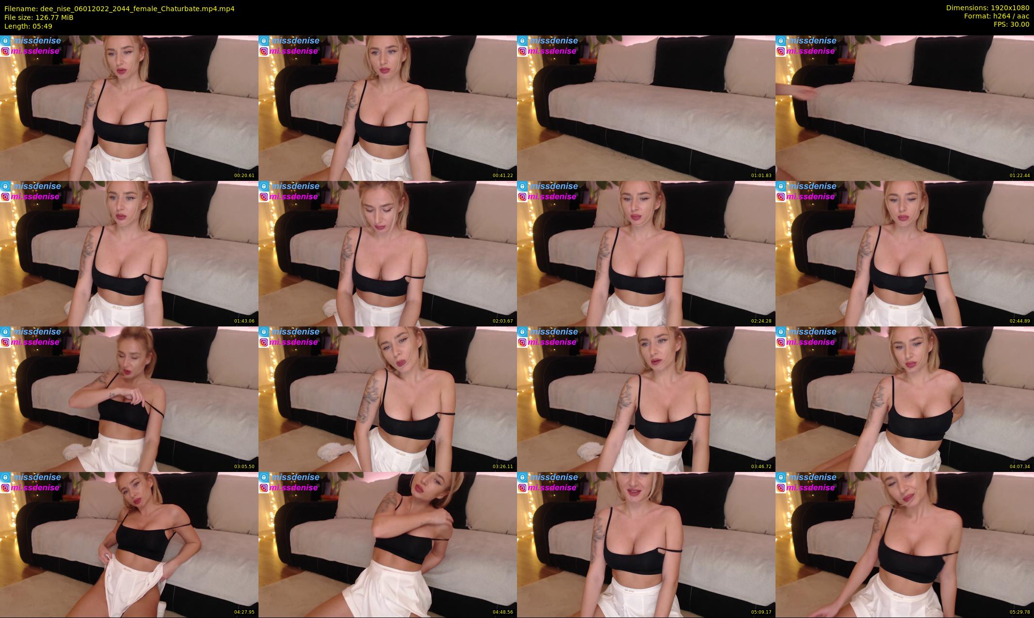 dee_nise — 6 minute Chaturbate female cam show recording, 1080p, Jan 6, 2022
