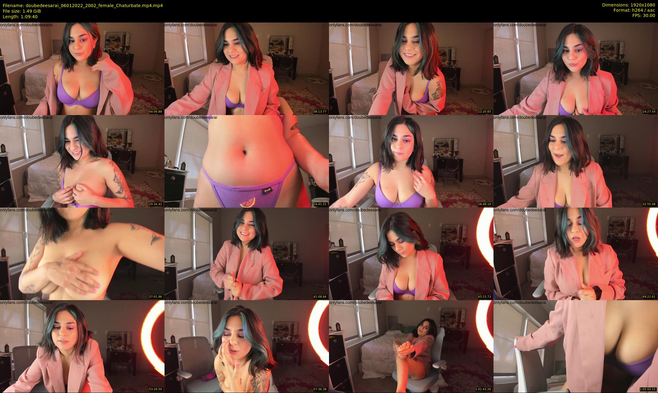 doubedeesarai — 70 minute Chaturbate female cam show recording, 1080p, Jan 6, 2022