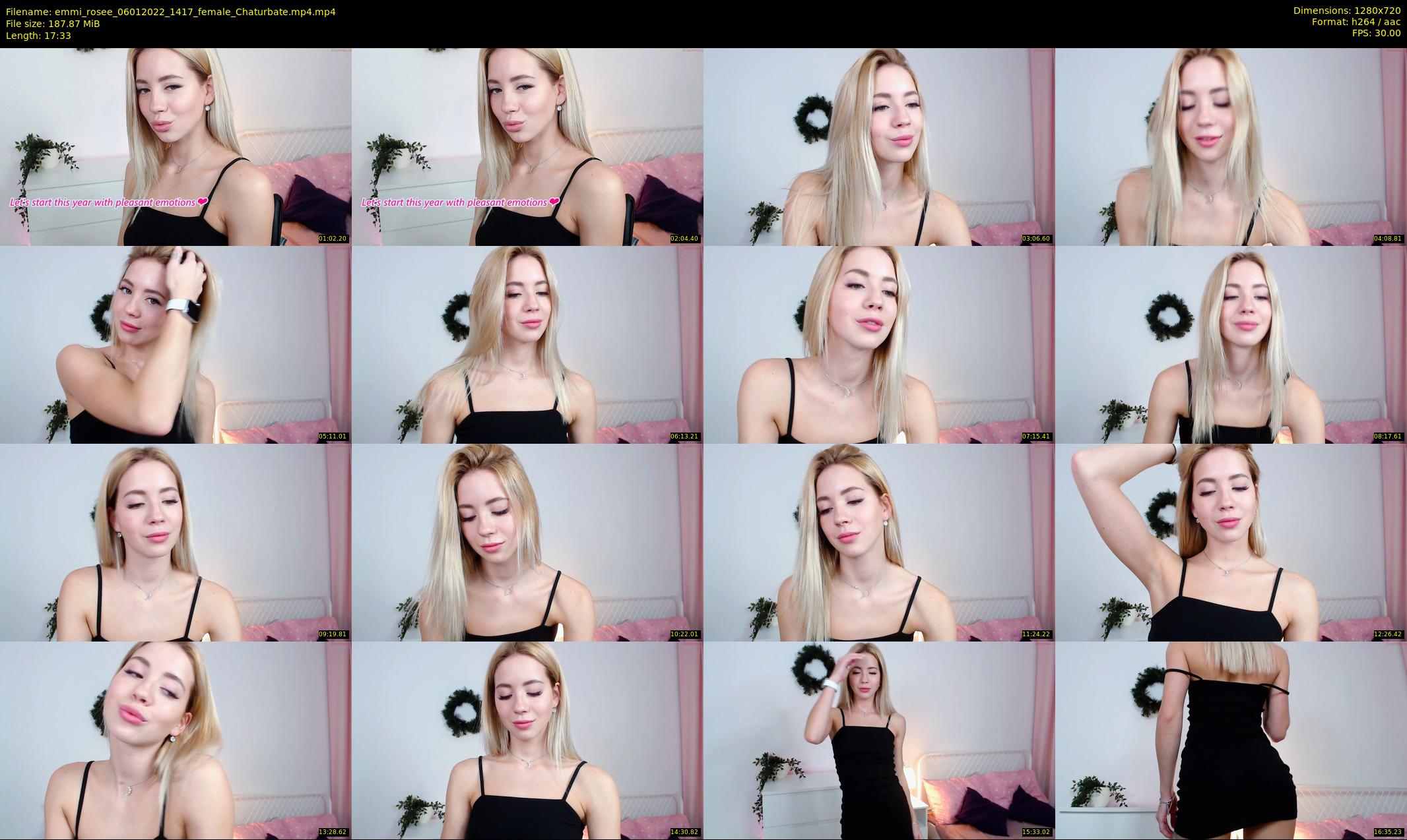 emmi_rosee — 18 minute Chaturbate female cam show recording, 720p, Jan 6, 2022