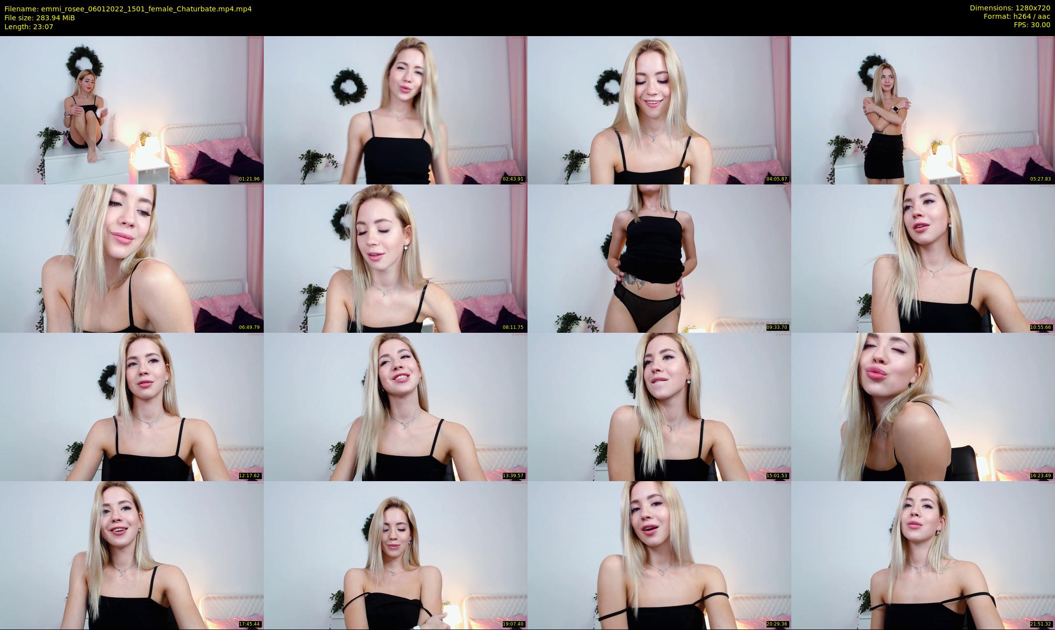 emmi_rosee — 24 minute Chaturbate female cam show recording, 720p, Jan 6, 2022